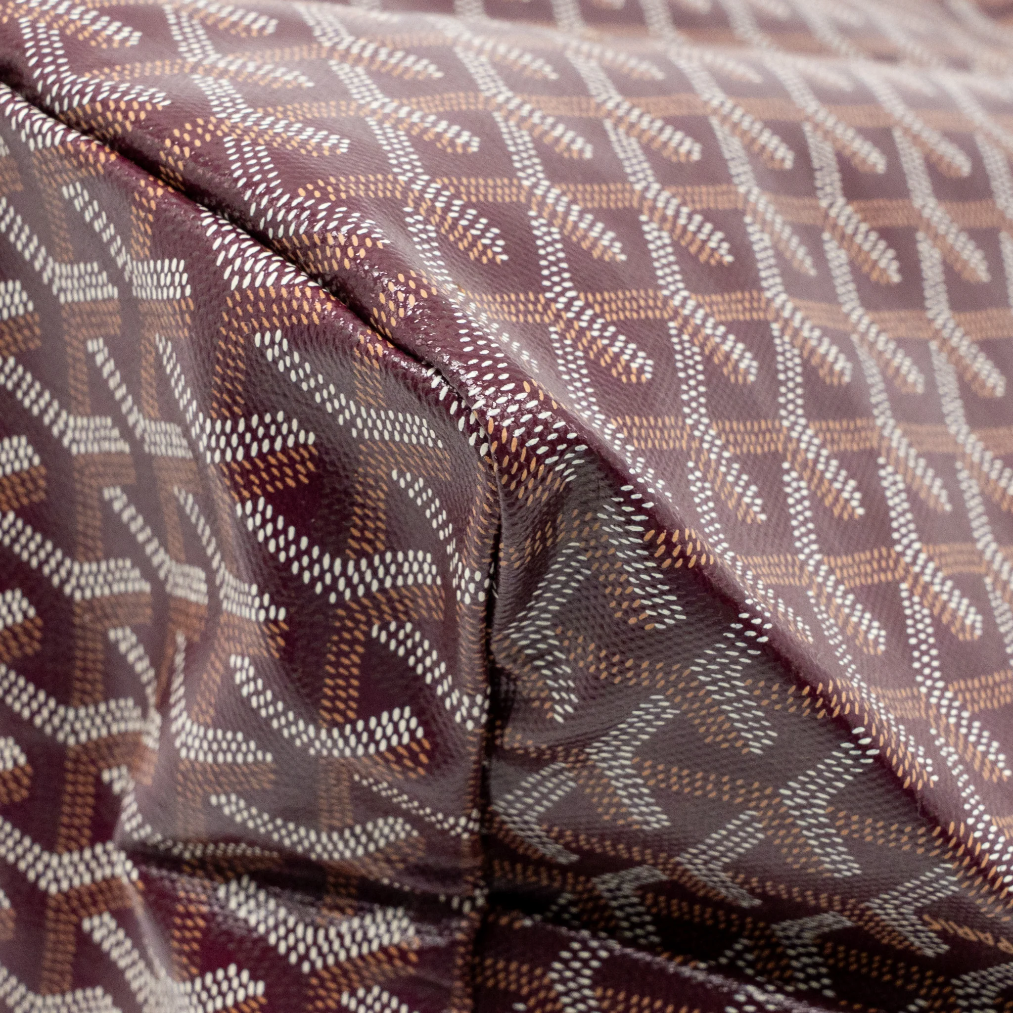 Goyard Saint Louis GM Tote Bag Goyardine Canvas/Calfskin burgundy SHW - Image 10