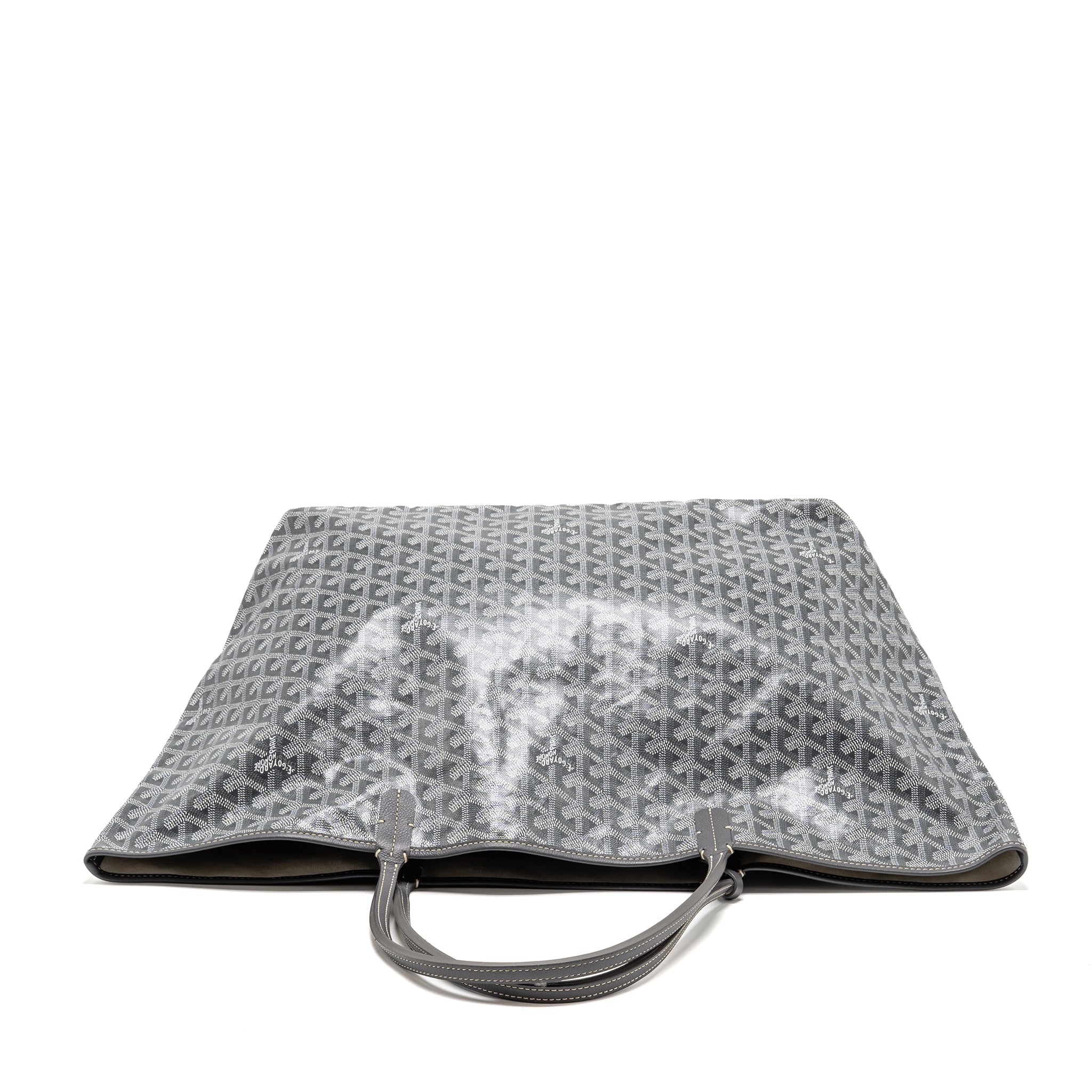 Goyard Saint Louis GM tote bag goyardine canvas / leather grey - Image 5