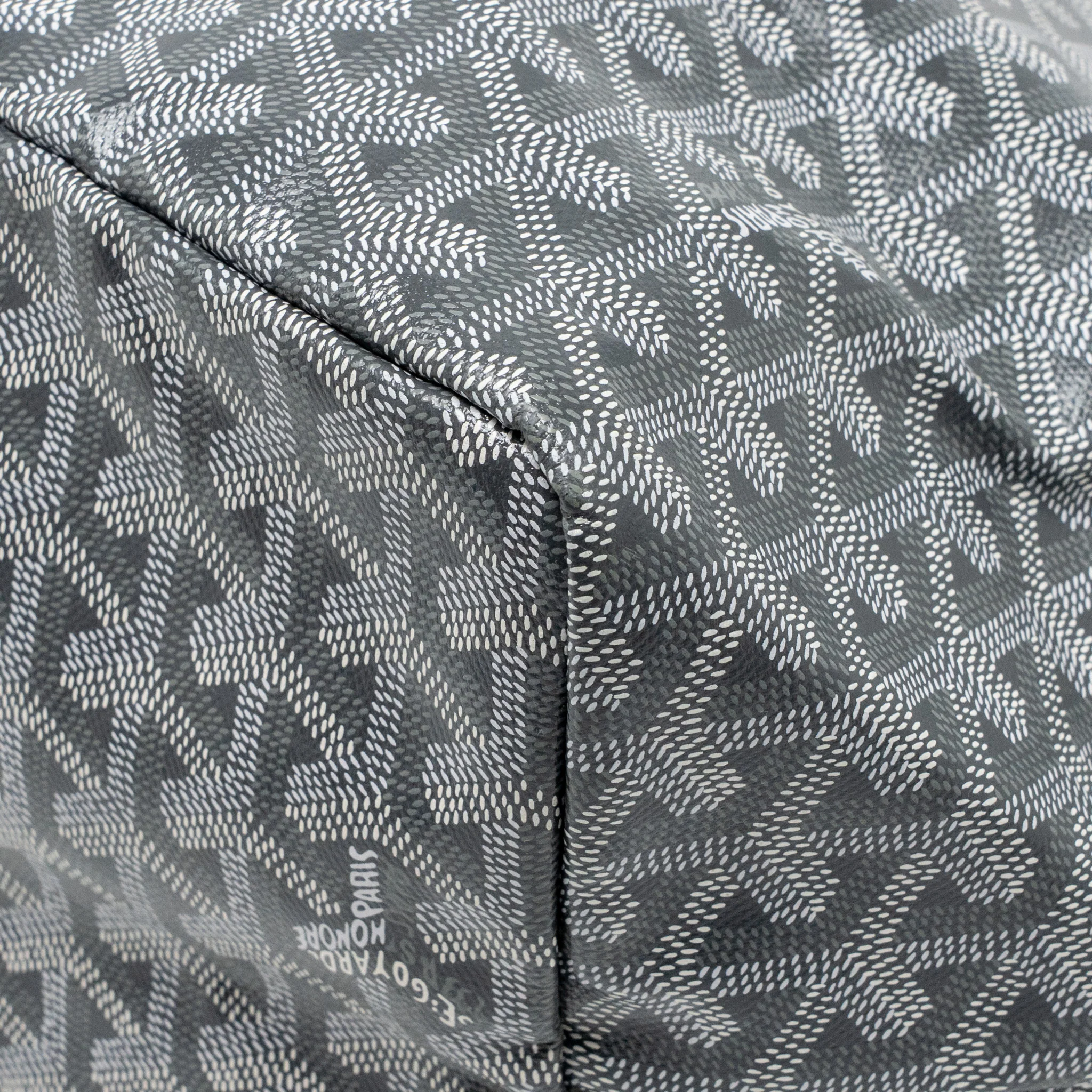 Goyard Saint Louis GM tote bag goyardine canvas / leather grey - Image 8