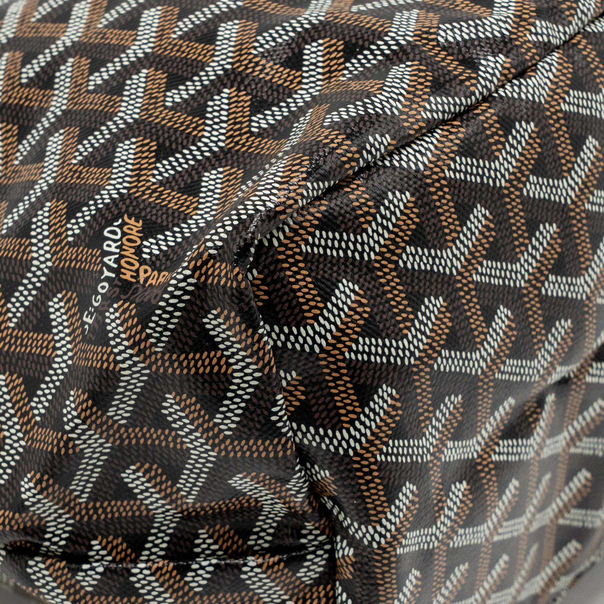 Goyard Saint Louis PM Bag Goyardine Canvas/Chevroches Calfskin black SHW - Image 7