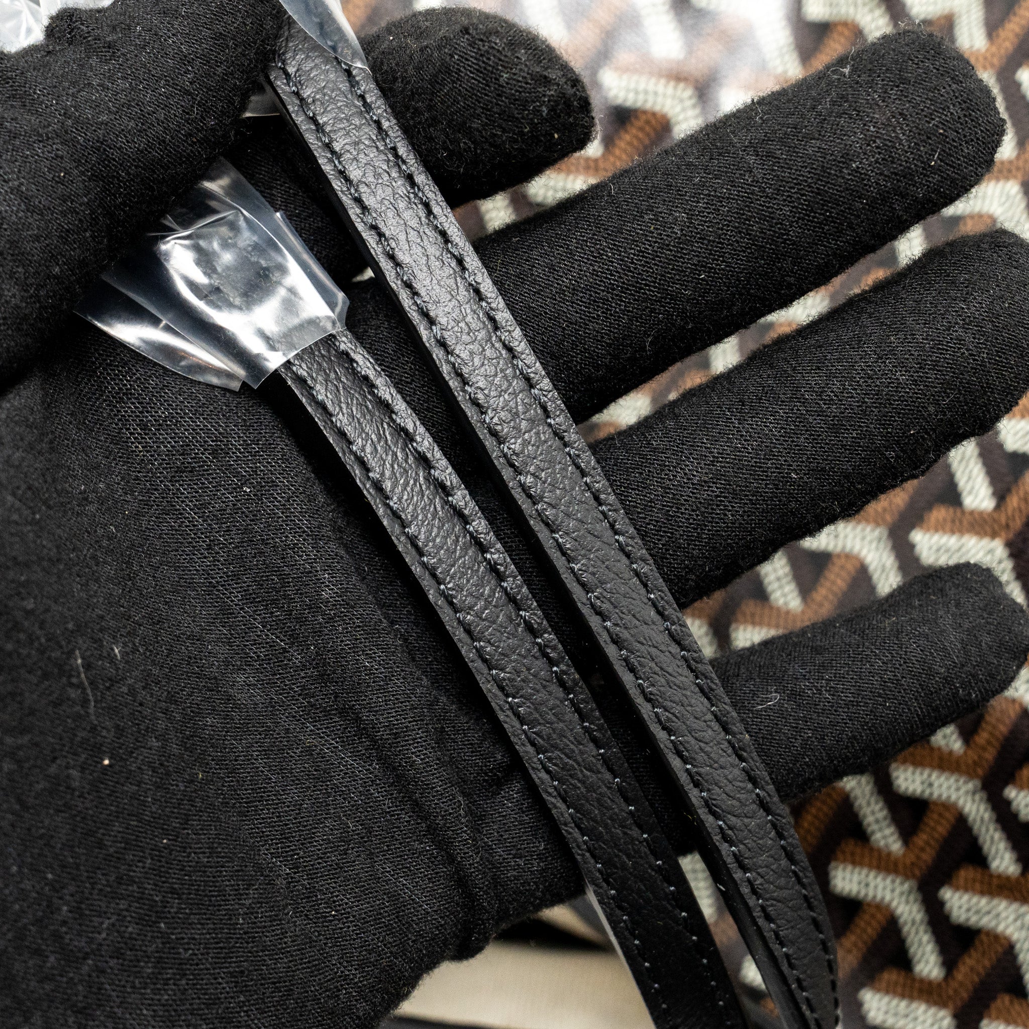 Goyard Saint Louis PM Bag Goyardine Canvas/Chevroches Calfskin Black SHW - Image 11