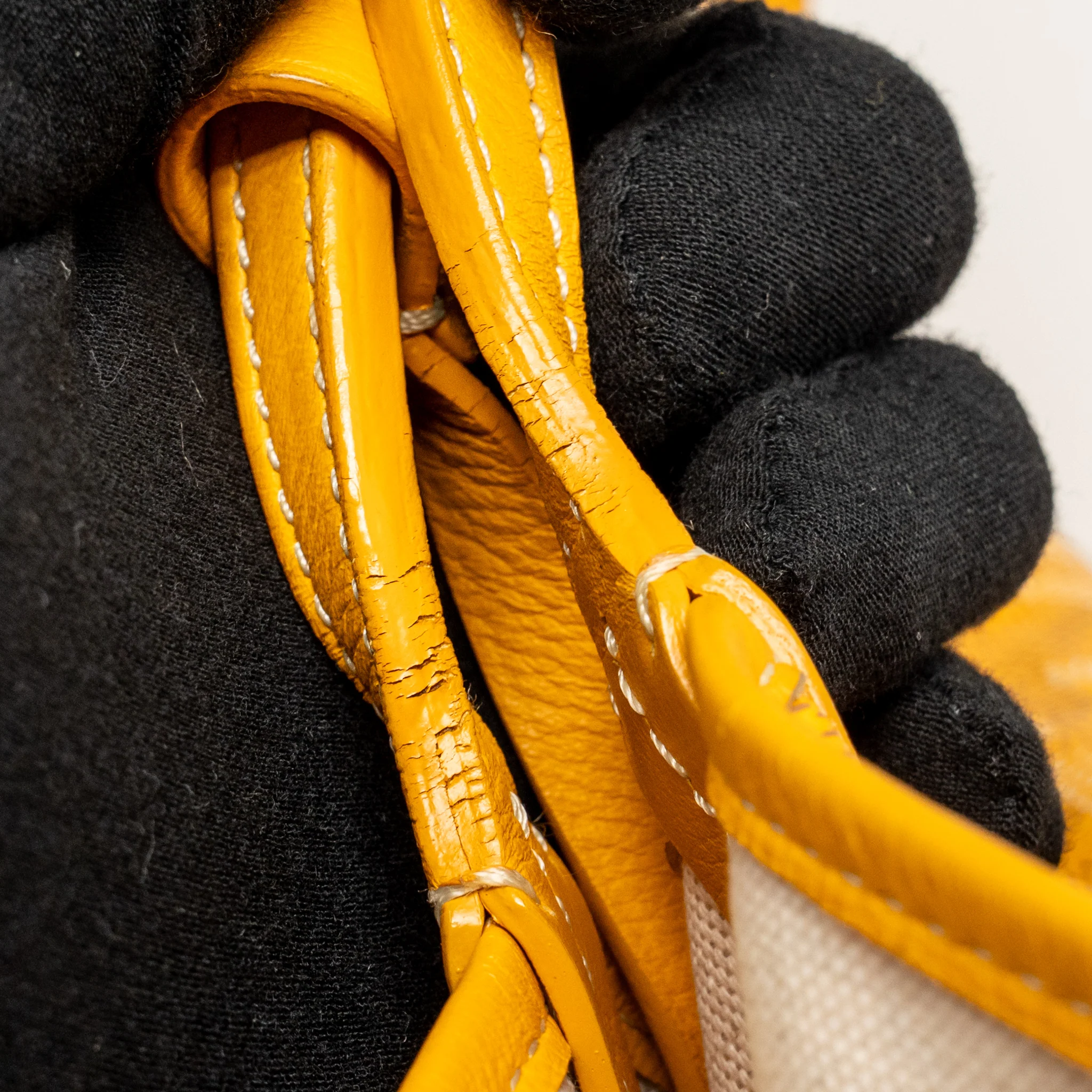 Goyard Saint Louis PM Tote Bag Goyardine Canvas/Calfskin Leather Yellow SHW - Image 11