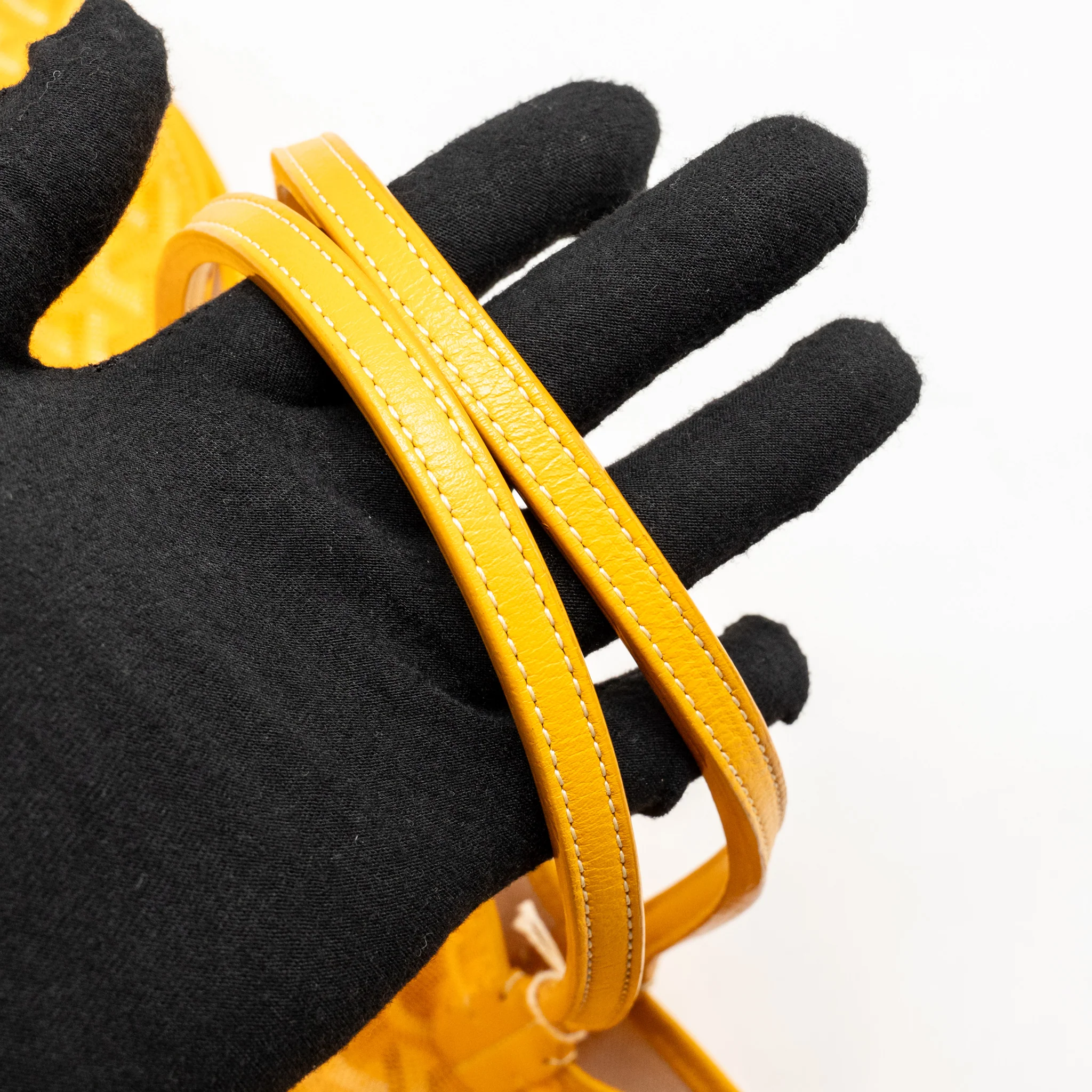 Goyard Saint Louis PM Tote Bag Goyardine Canvas/Calfskin Leather Yellow SHW - Image 13