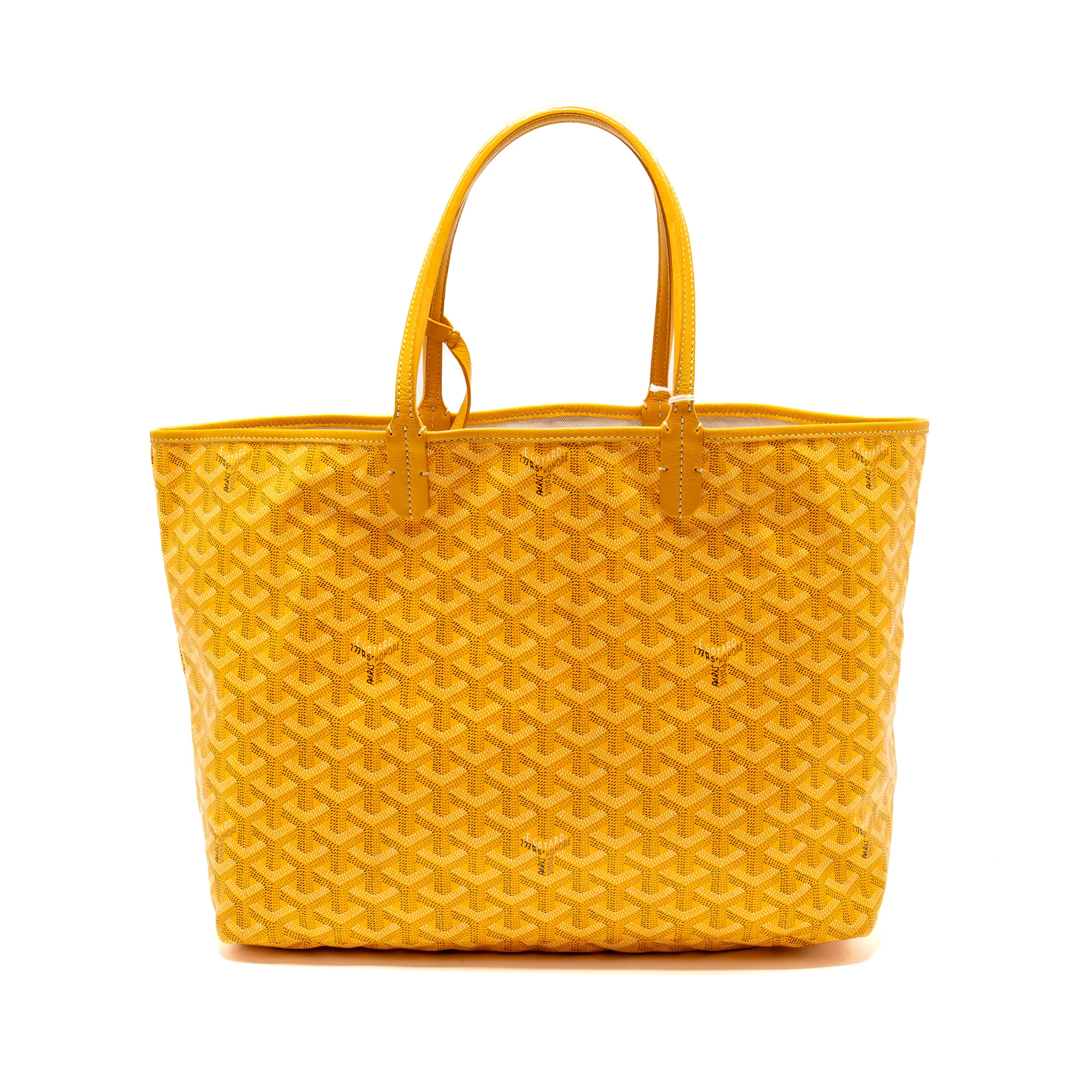 Goyard Saint Louis PM Tote Bag Goyardine Canvas/Calfskin Leather Yellow SHW - Image 2