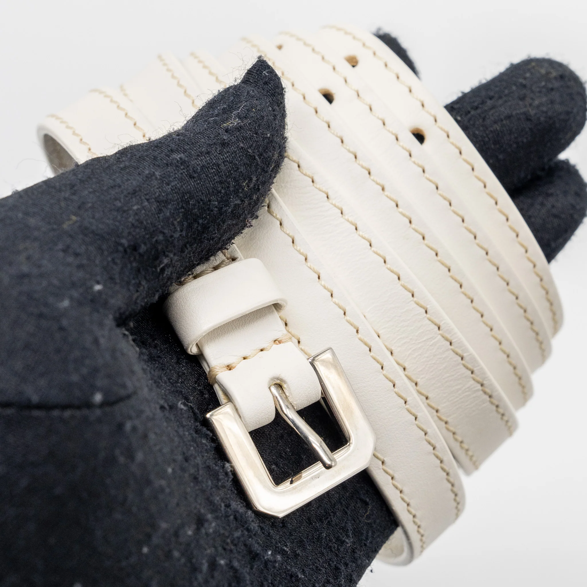 Goyard Structure Saigon PM bag canvas / calfskin white SHW - Image 17