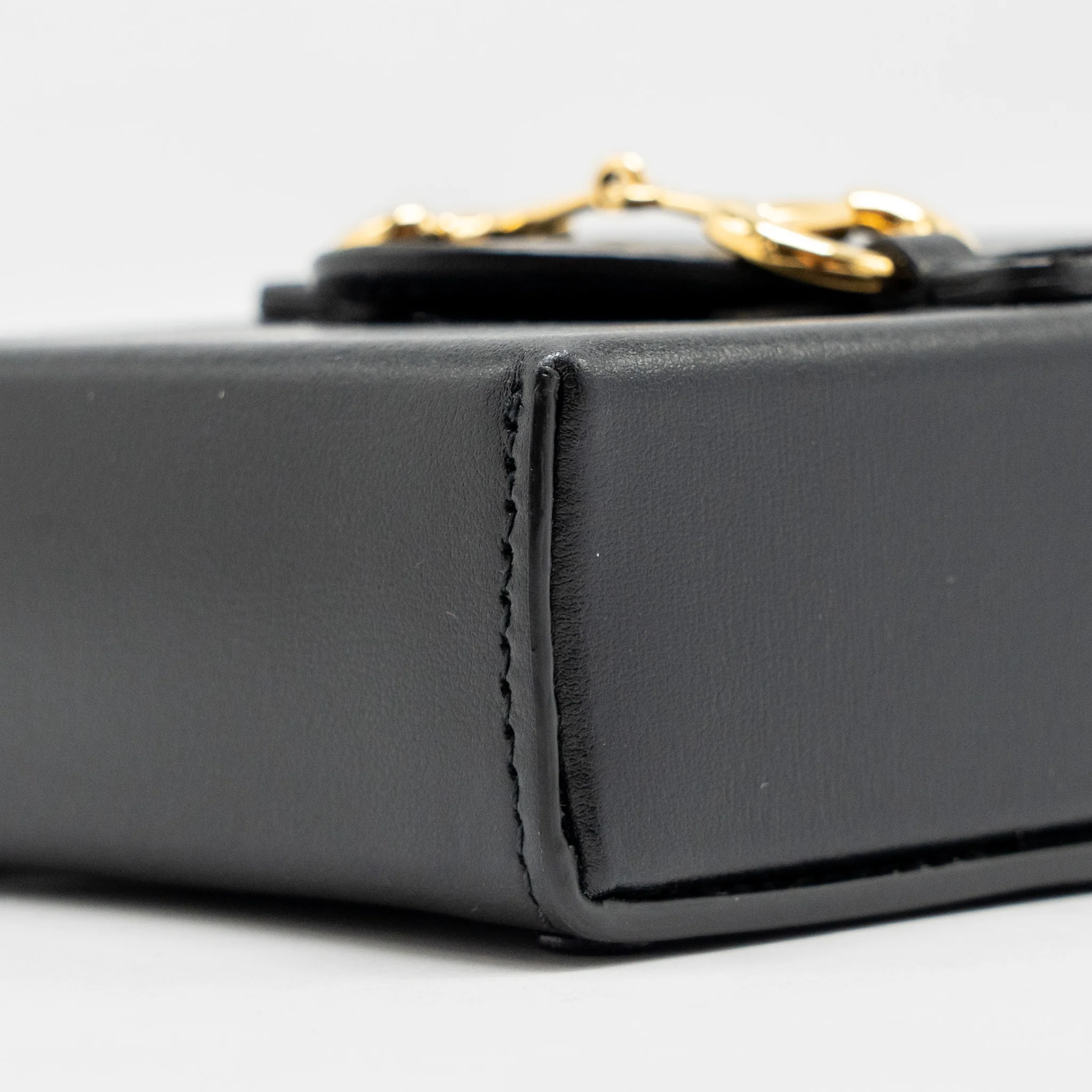 Gucci 1955 Horsebit Mini Crossbody Bag Calfskin Black GHW - Image 7