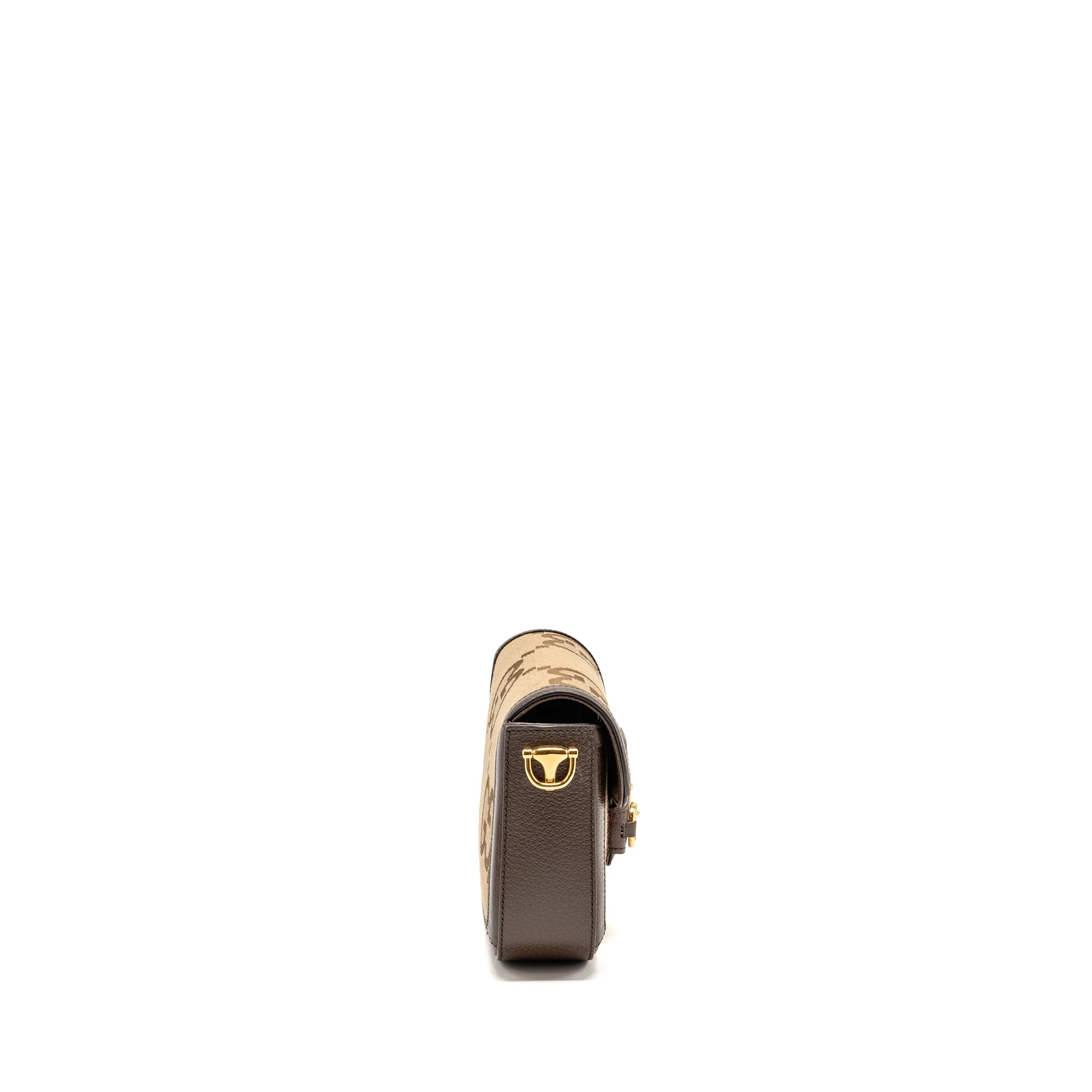Gucci Horsebit 1955 small shoulder bag giant GG supreme canvas beige/brown GHW - Image 3
