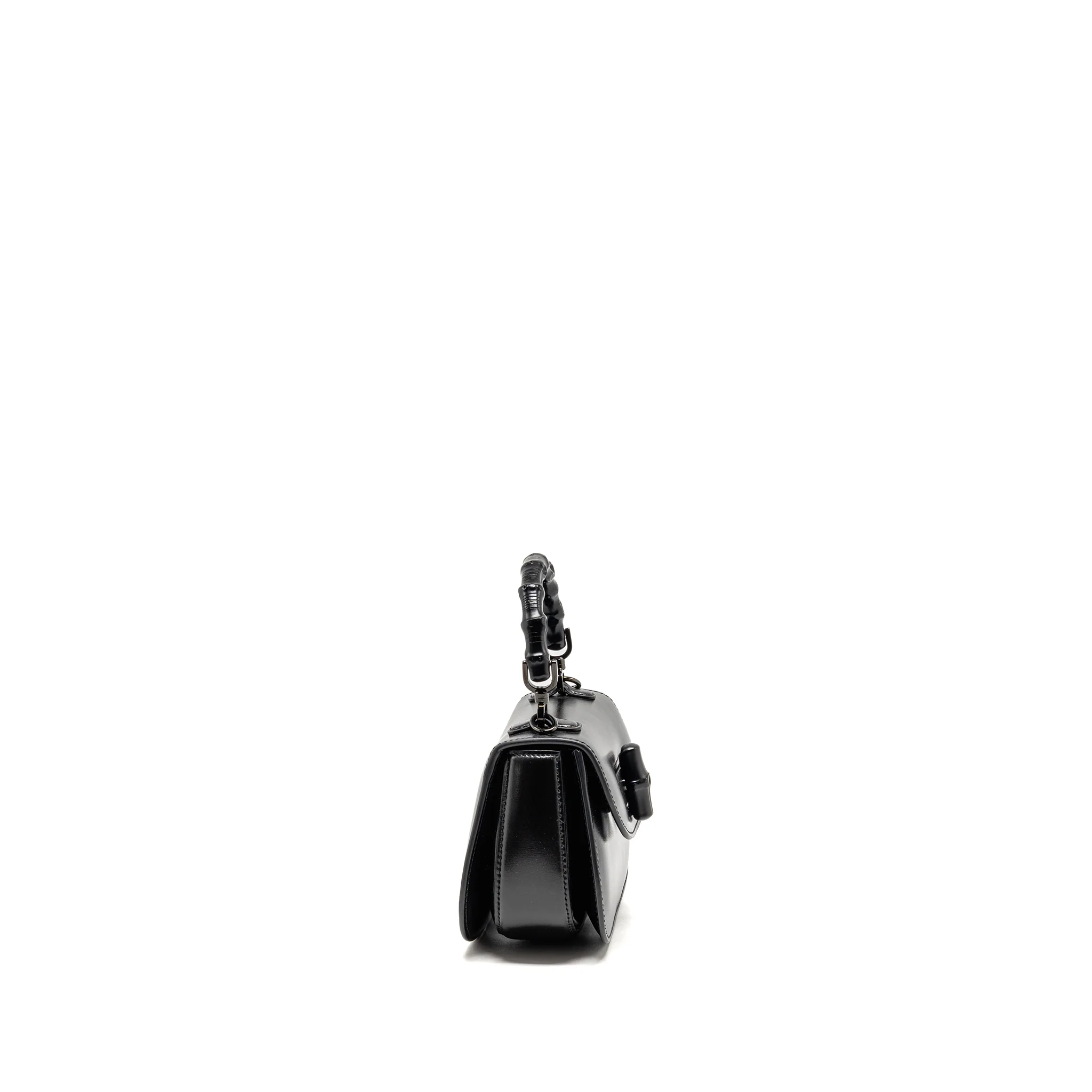 Gucci bamboo 1947 mini bag leather black with black hardware - Image 3