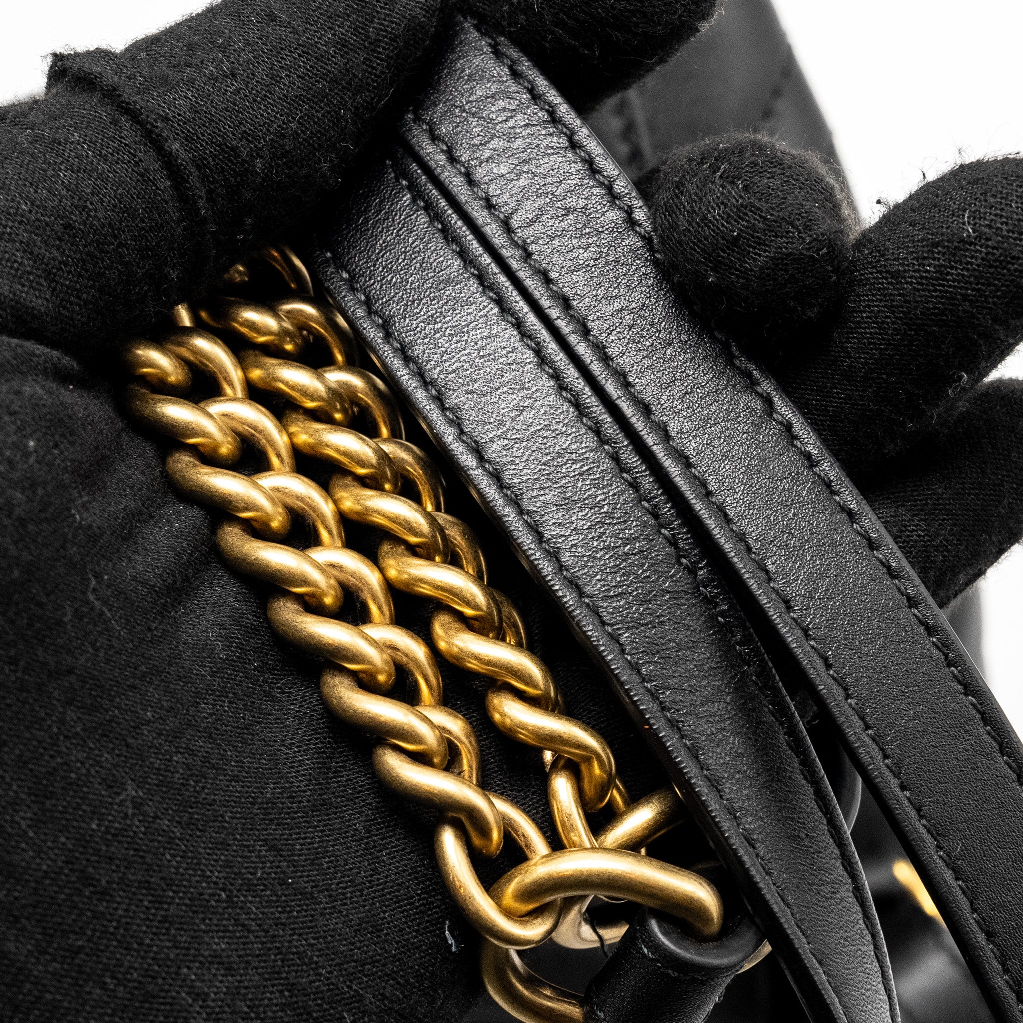 Gucci GG Marmont Backpack Calfskin Black GHW - Image 13