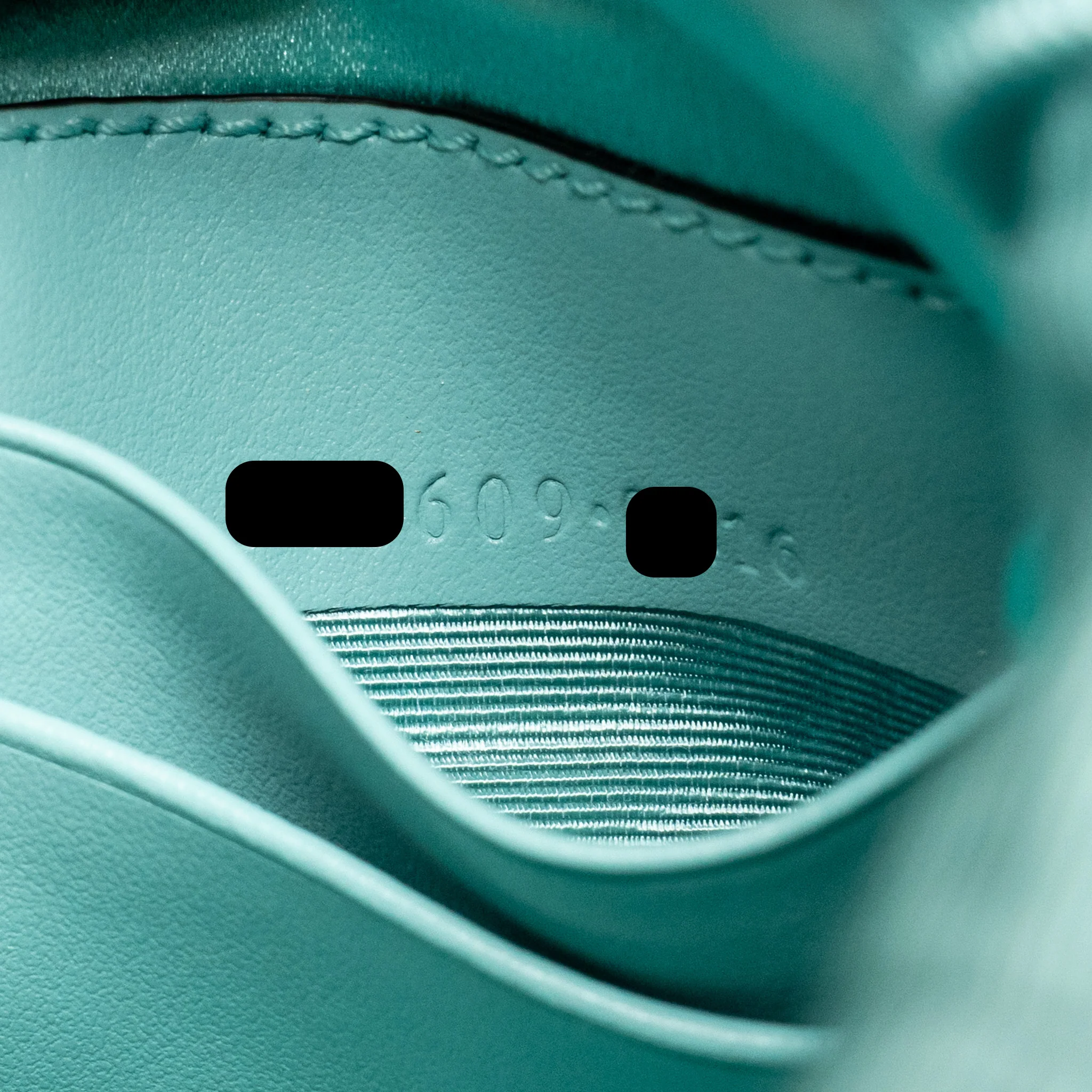 Gucci GG Marmont silk bucket crystal chain bag Fabric/ Crystal Light Blue SHW - Image 15