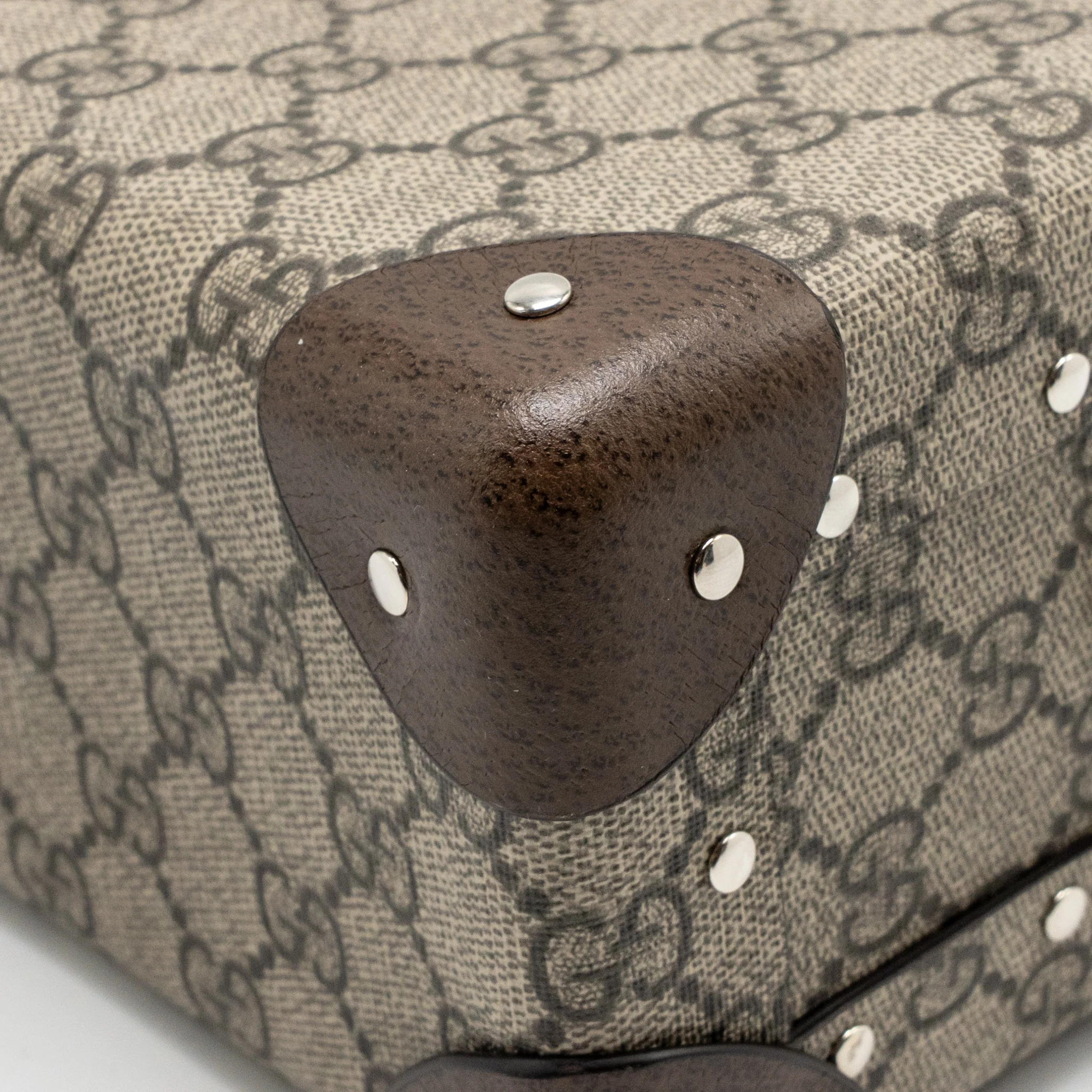 Gucci Globe Trotter GG beauty case canvas brown SHW - Image 7