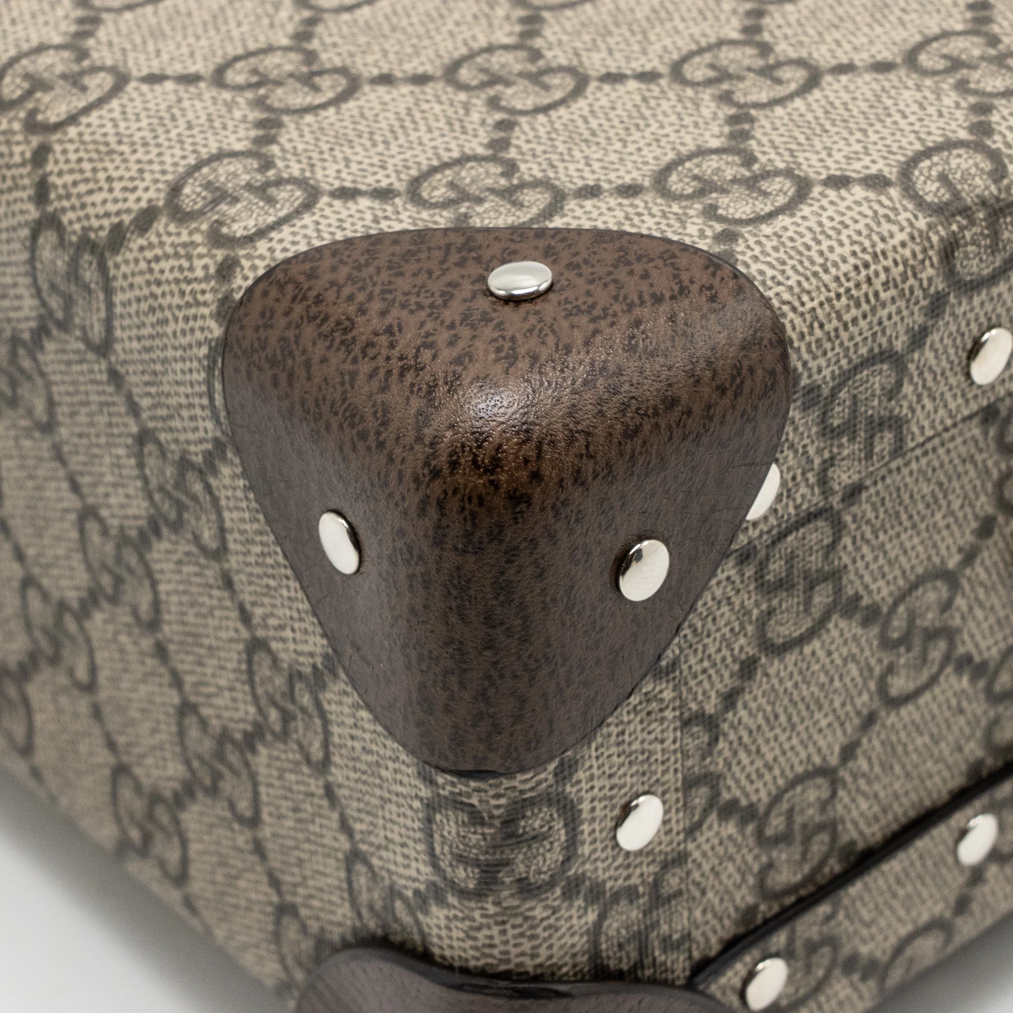Gucci Globe Trotter GG beauty case canvas brown SHW - Image 9