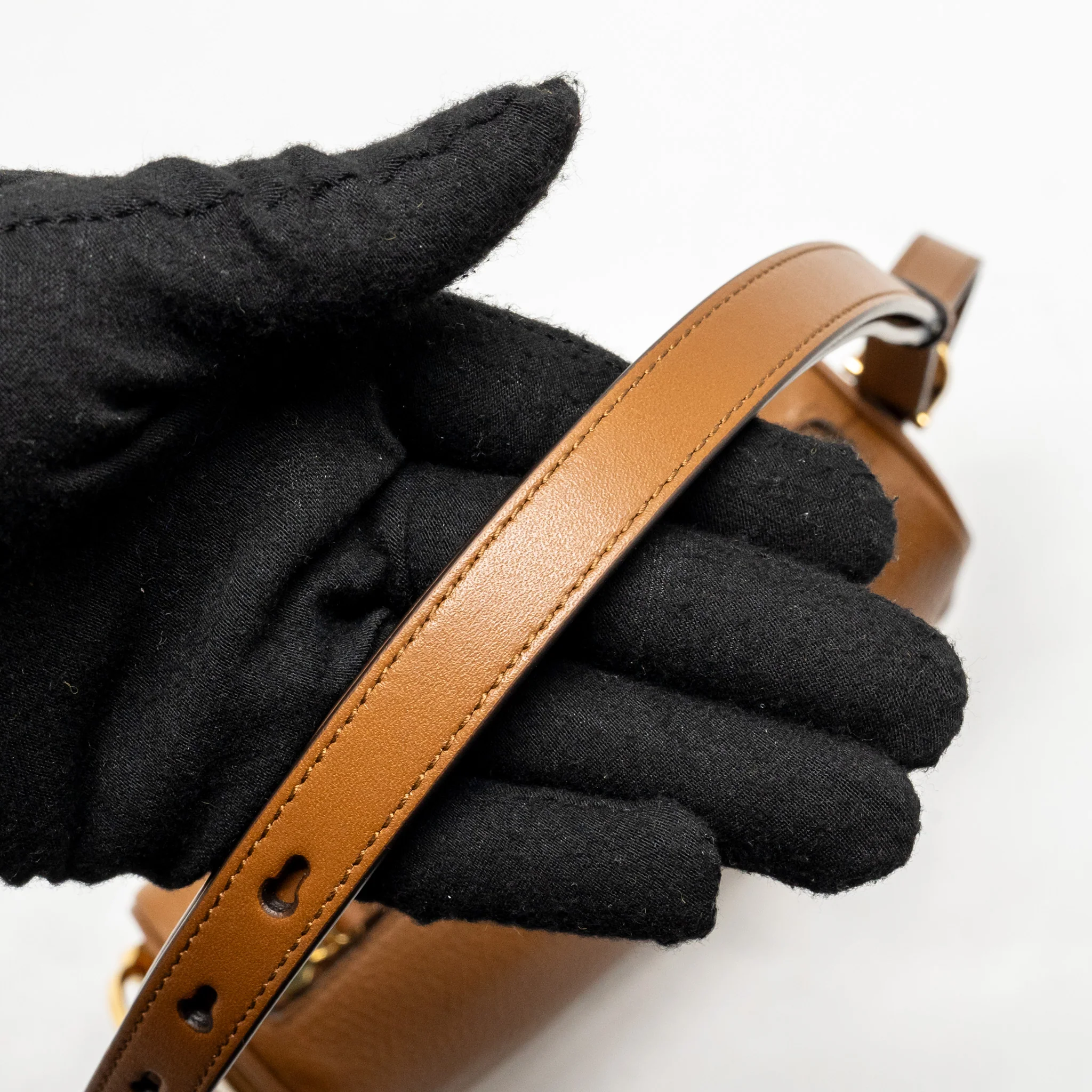 Gucci Half Horsebit mini bag calfskin brown GHW - Image 12