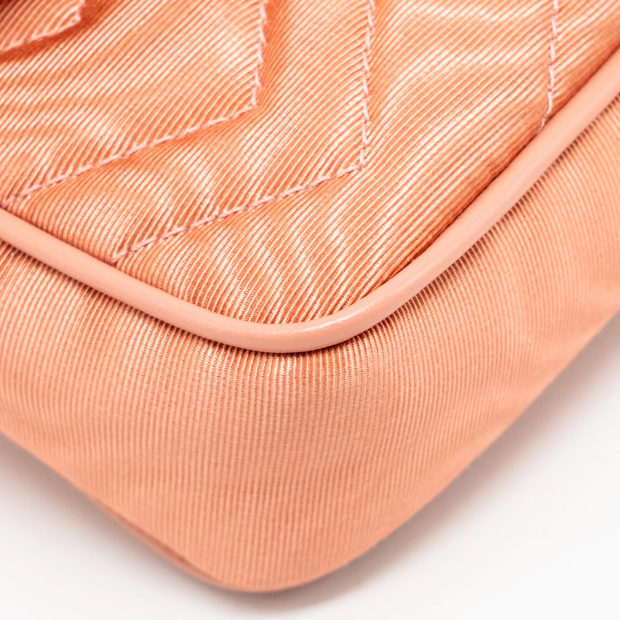 Gucci MINI GG Marmont crystal chain fabric/ crystal Pink SHW - Image 9