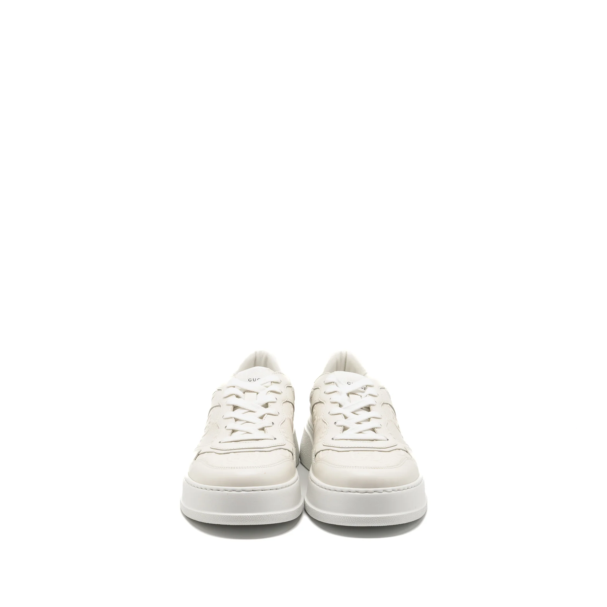 Gucci size 10.5 GG trainer supreme canvas white - Image 2