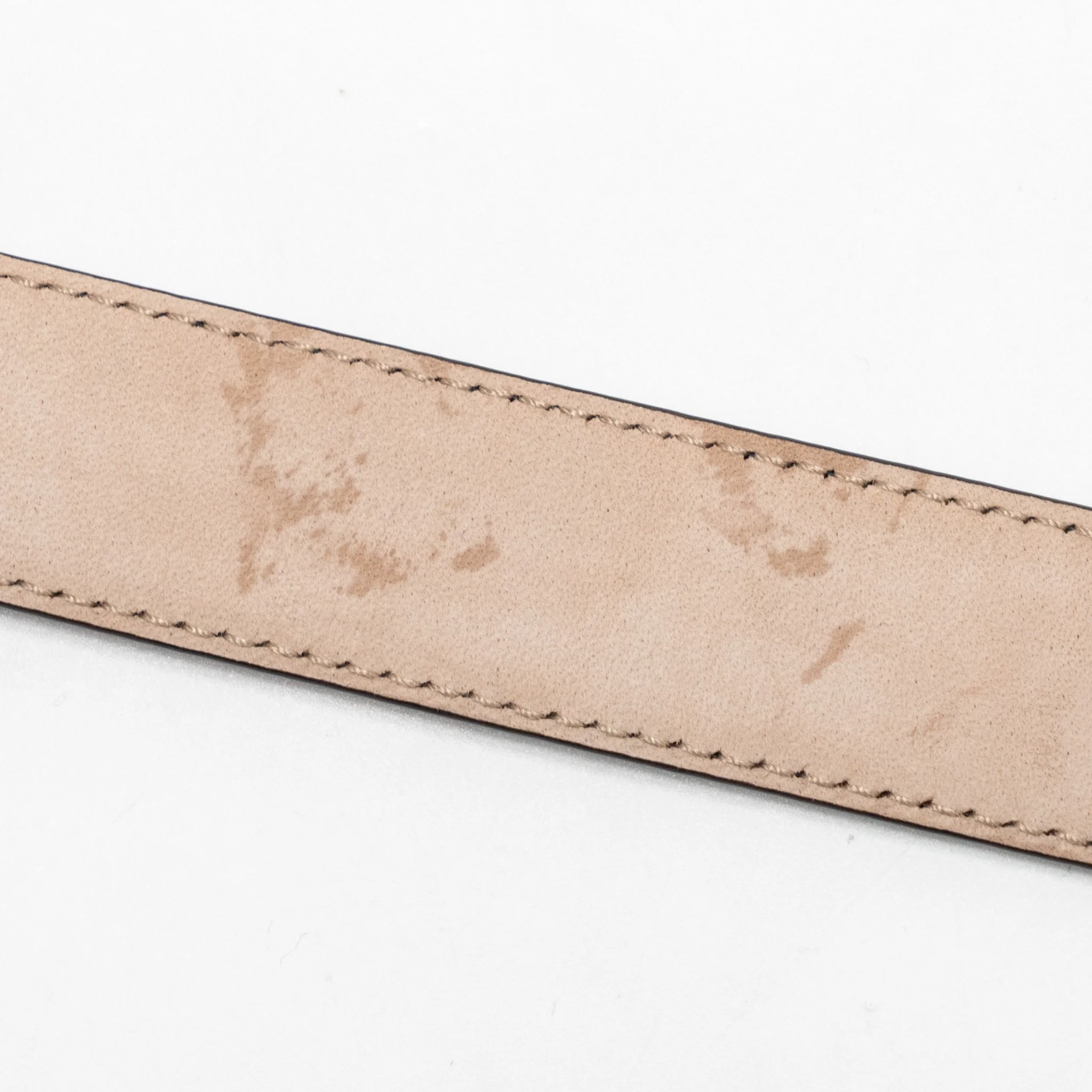 Gucci Size 80 Blondie Interlocking GG Logo Belt Leather Black LGHW - Image 5