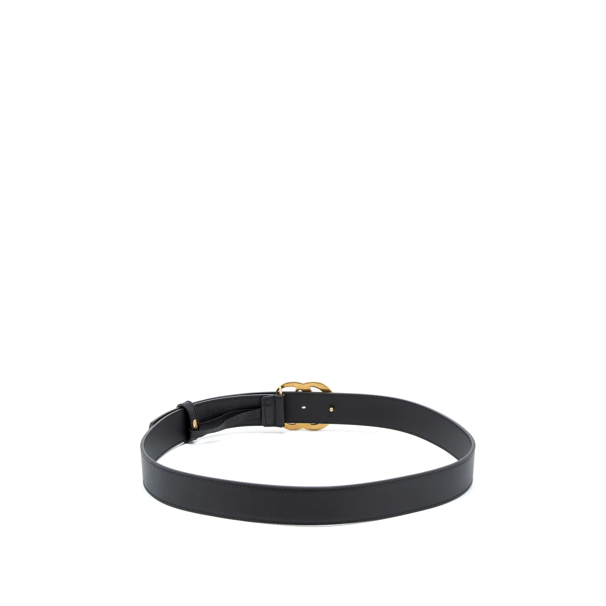 Gucci Size 85 GG Marmont Leather Belt Black GHW - Image 3