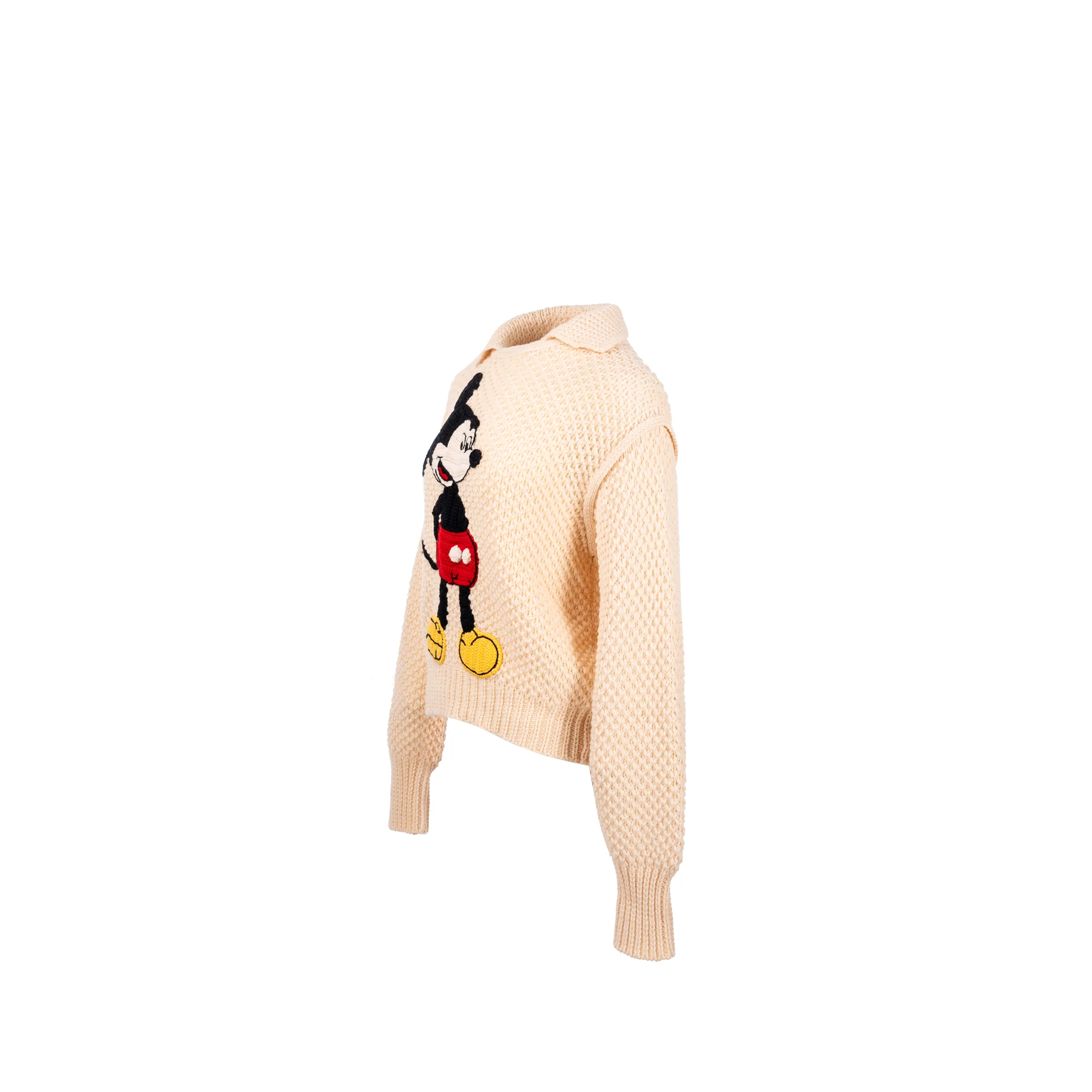Gucci X Disney Size M Mickey Mouse Sweater Wool White/Mulitcolour - Image 2