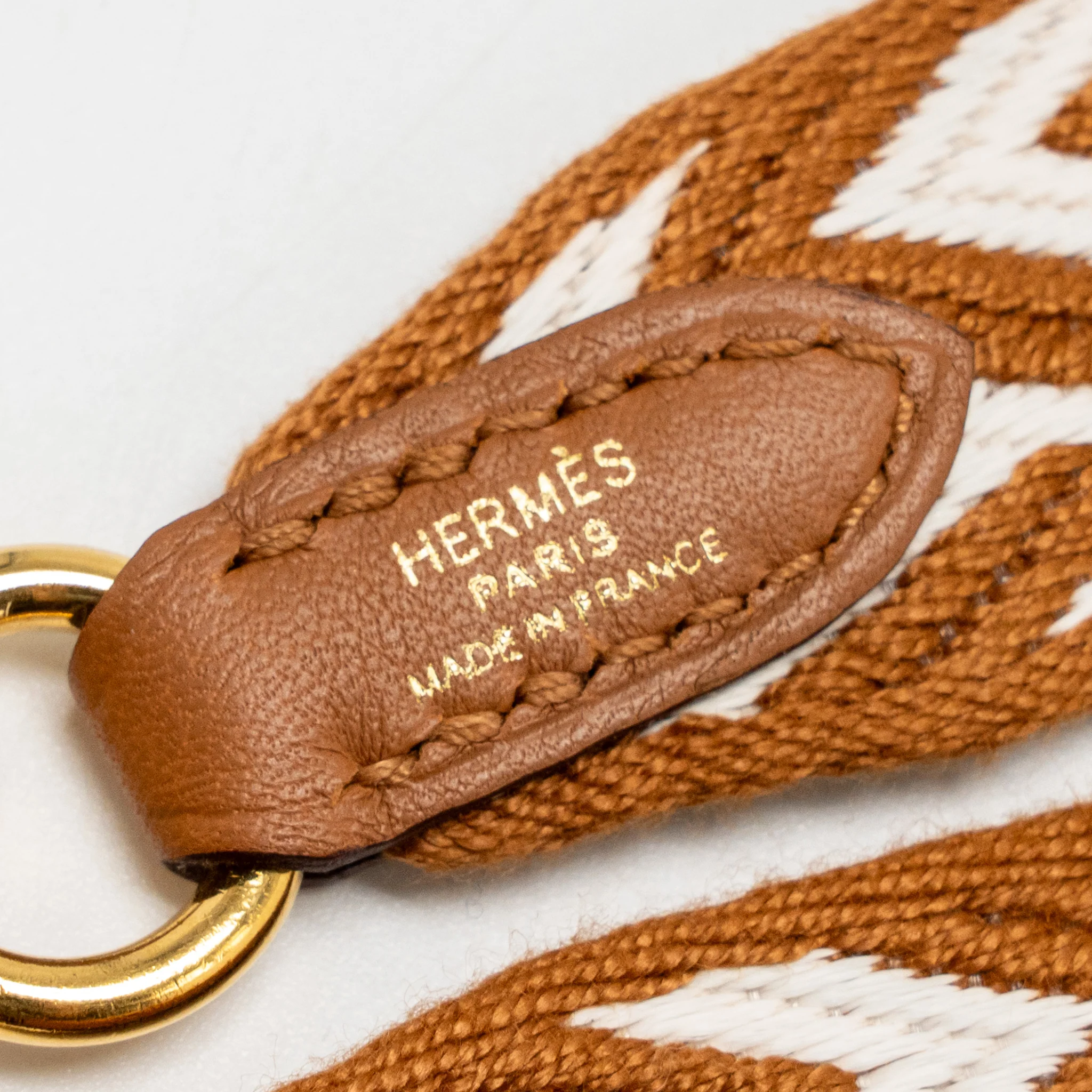 Hermes 105cm Sangle cavale 25mm bag strap gold GHW stamp D - Image 3