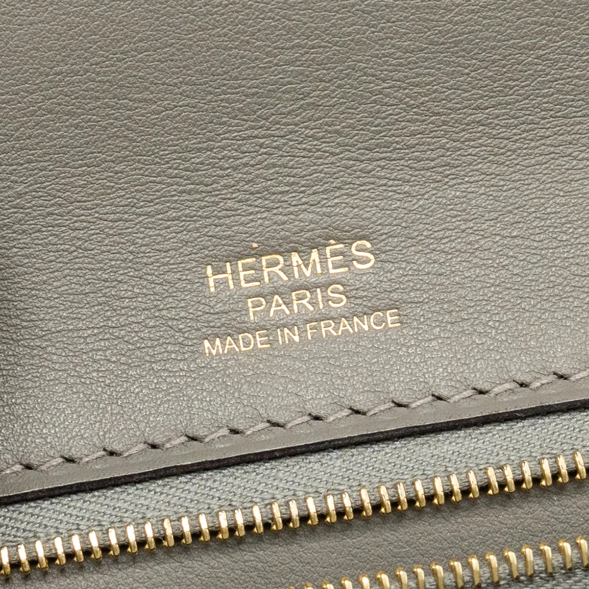Hermes 2424 24/24-29 Bag Togo/Swift Gris Meyer GHW Stamp U - Image 17