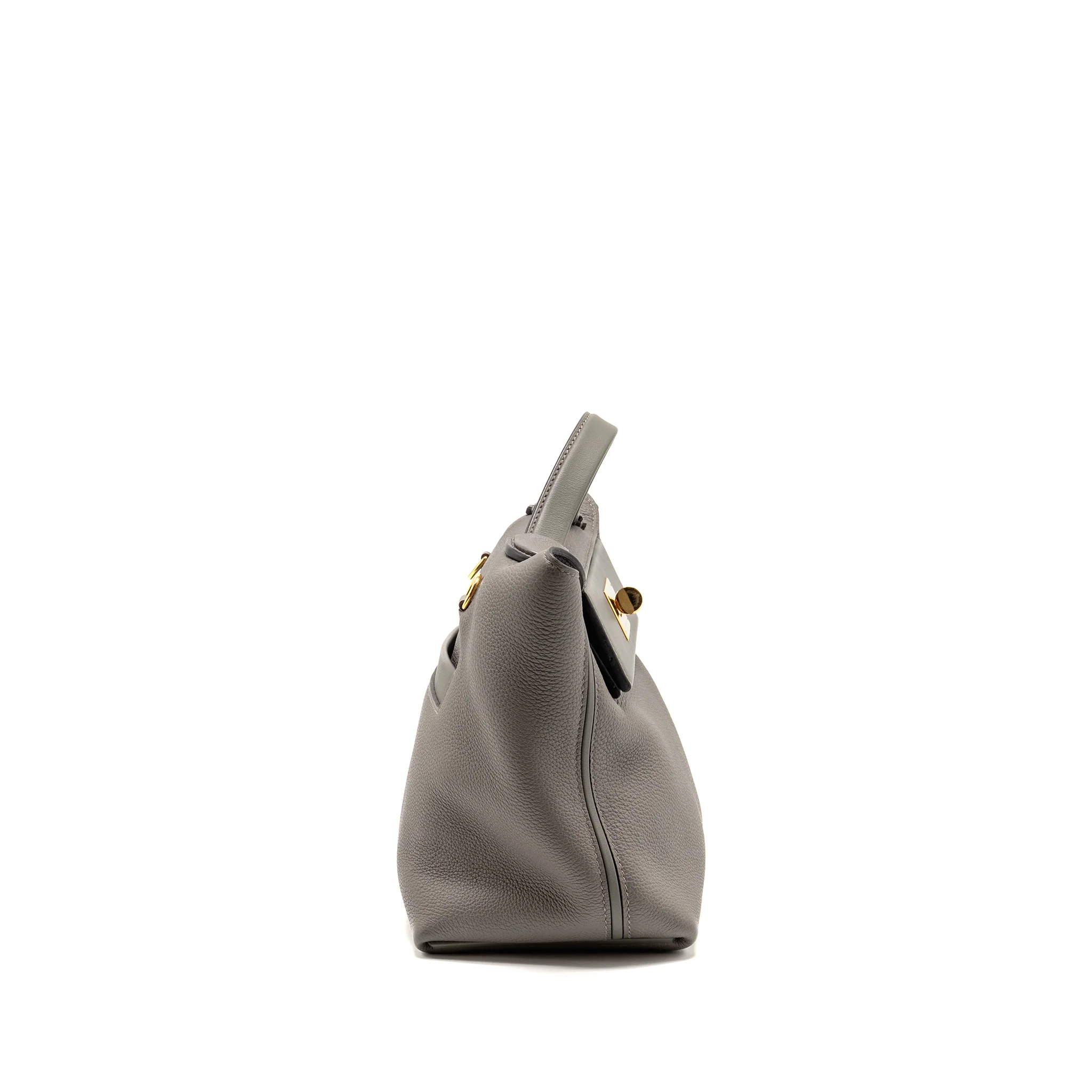 Hermes 2424 24/24-29 Bag Togo/Swift Gris Meyer GHW Stamp U - Image 3