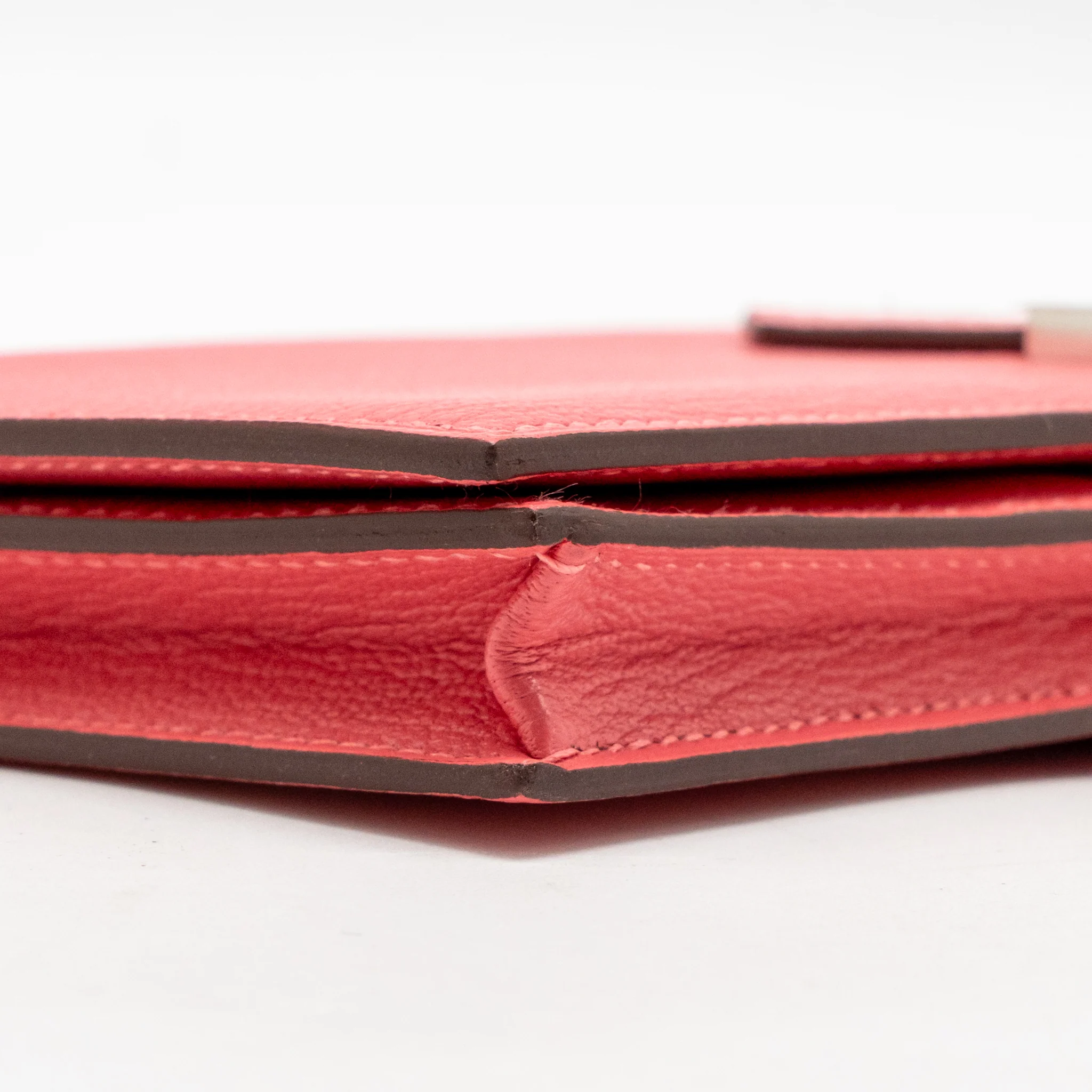 Hermes Béarn Soufflet Wallet Chevre Mysore Rose Lipstick SHW Stamp A - Image 7