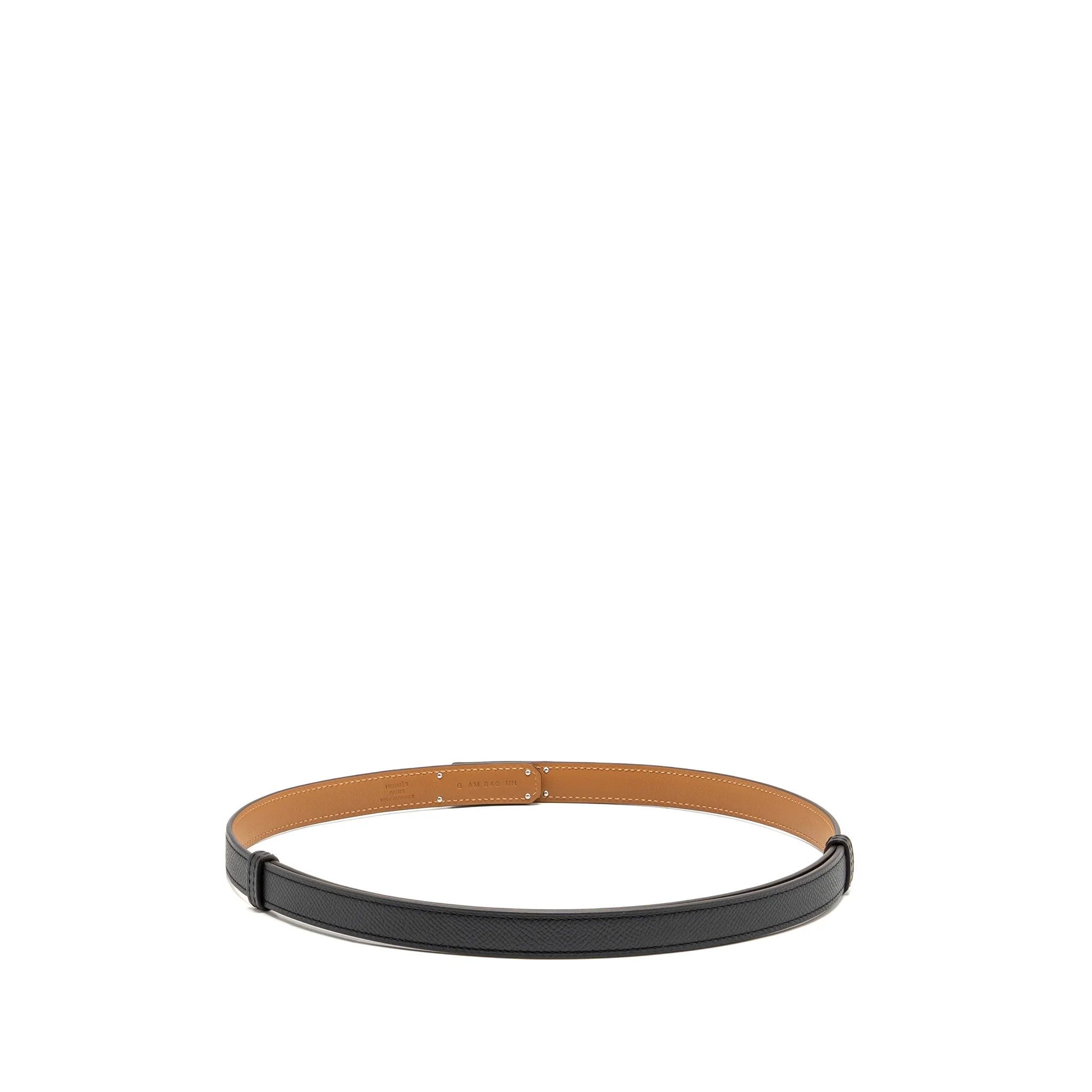 Hermes kelly 18 belt epsom black SHW stamp G - Image 2