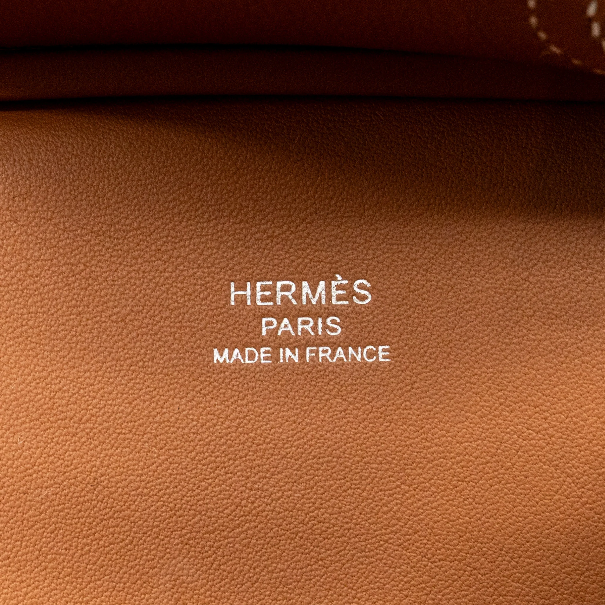 Hermes Birkin 25 Cargo Toile H/Swift Ecru-Beige/Gold SHW Stamp K - Image 17