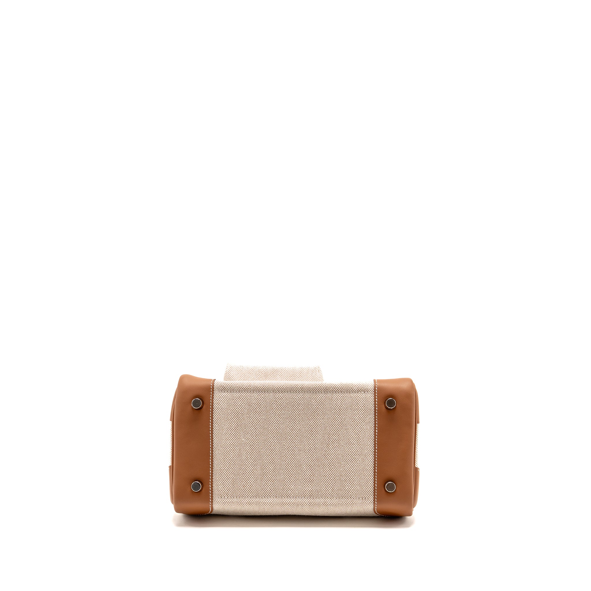 Hermes Birkin 25 Cargo Toile H/Swift Ecru-Beige/Gold SHW Stamp K - Image 6