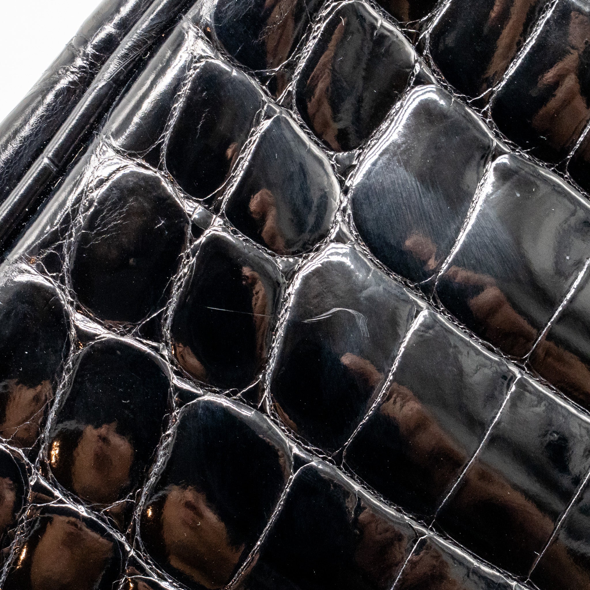 Hermes Birkin 25 Crocodile Niloticus Black SHW Stamp K - Image 13