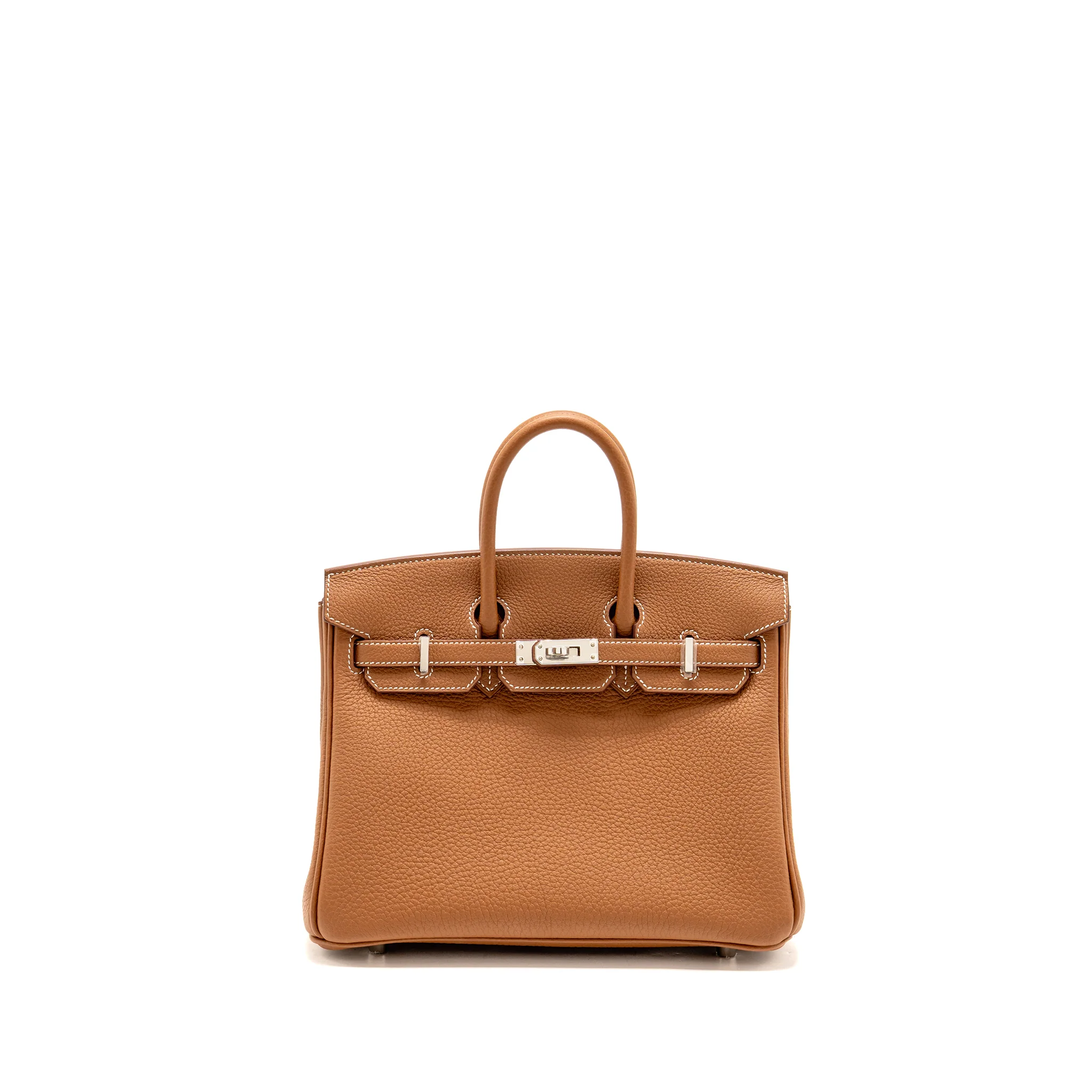 Hermes birkin 25 togo gold SHW stamp K