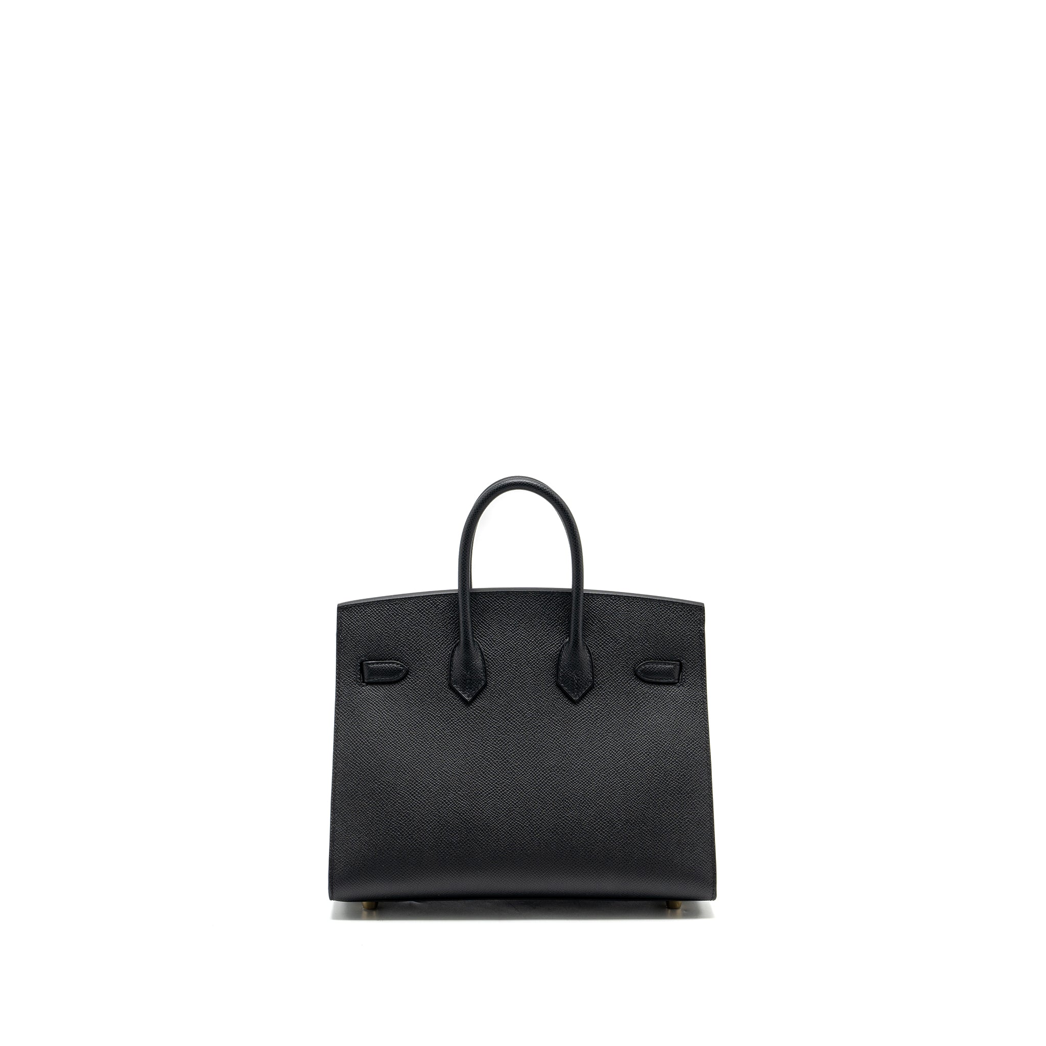 Hermes Birkin 25 Sellier Epsom Black GHW Stamp W - Image 2