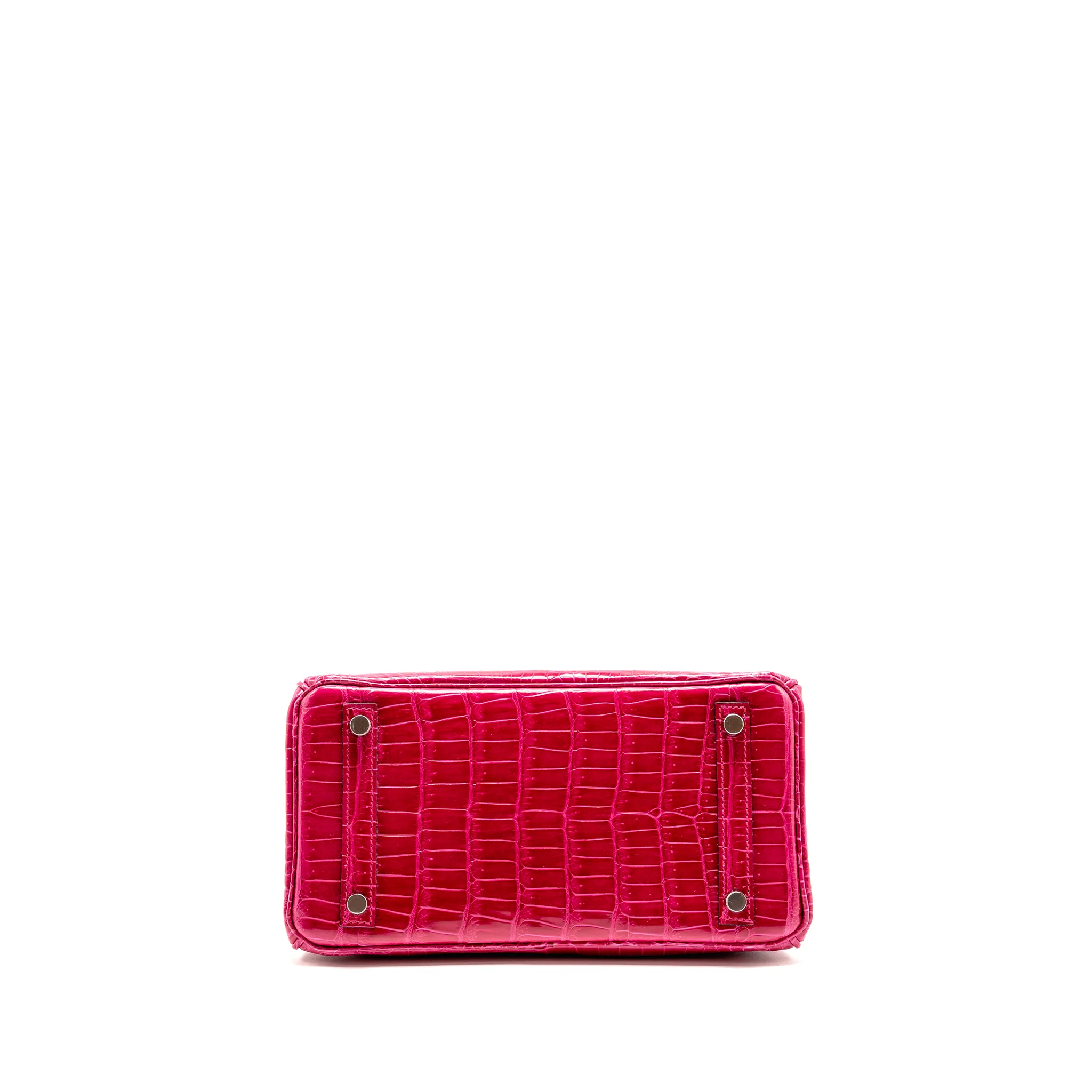 Hermes Birkin 25 shiny crocodile porous rose Mexico SHW stamp Z - Image 6