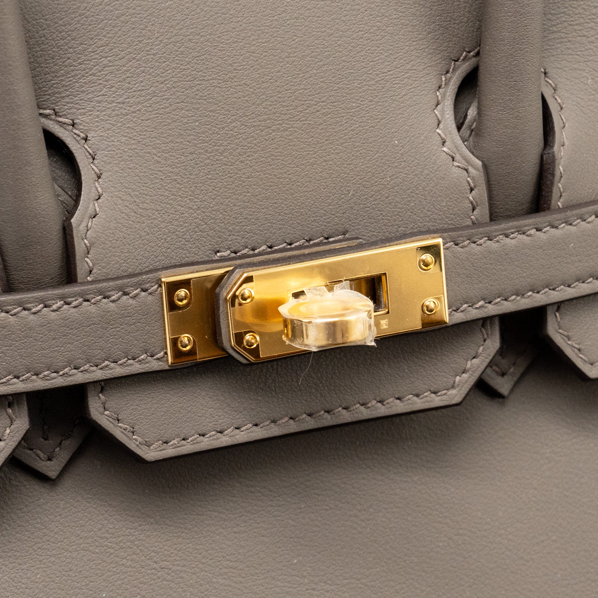 Hermes birkin 25 swift 8F gris etain GHW stamp K - Image 14