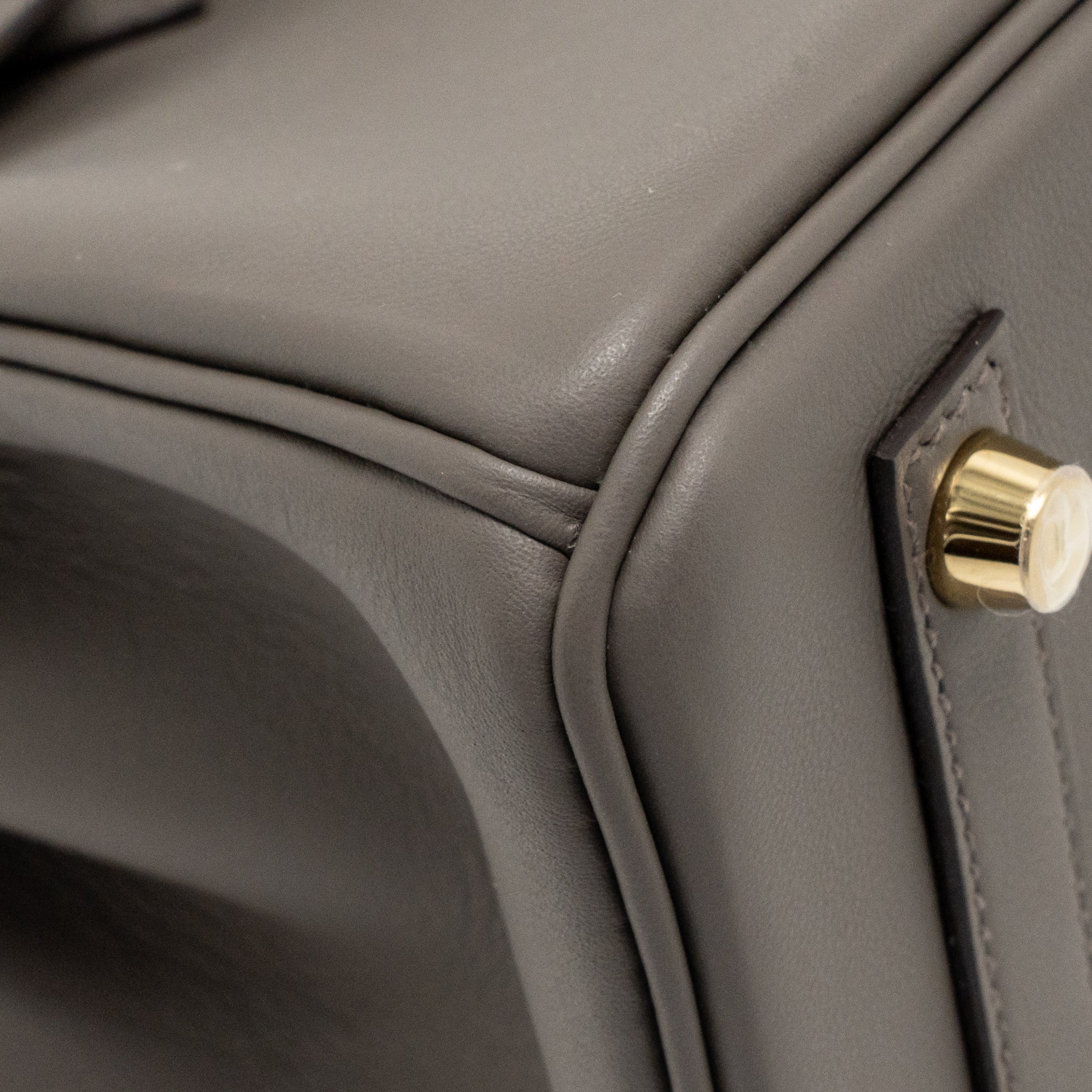 Hermes birkin 25 swift 8F gris etain GHW stamp K - Image 9