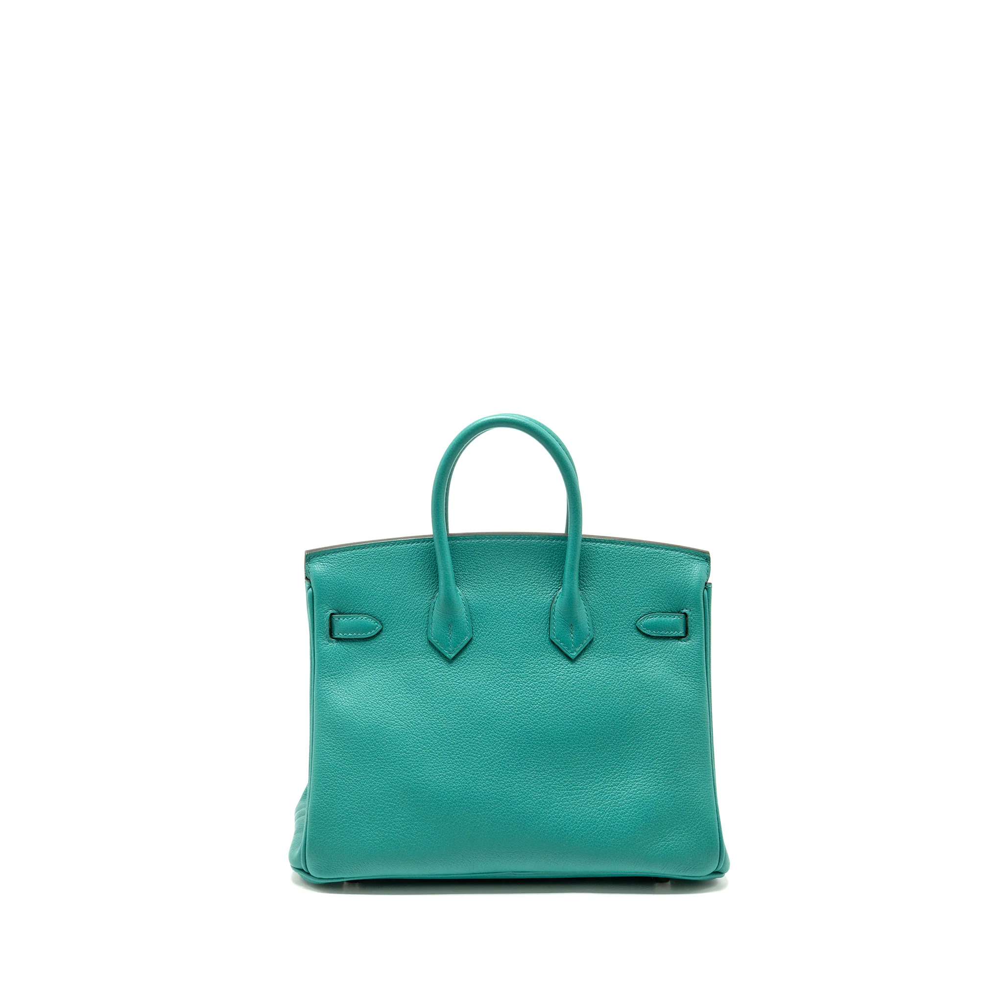 Hermes Birkin 25 Taurillon Novello Vert Verona/Rose Lipstick SHW Stamp Y - Image 2