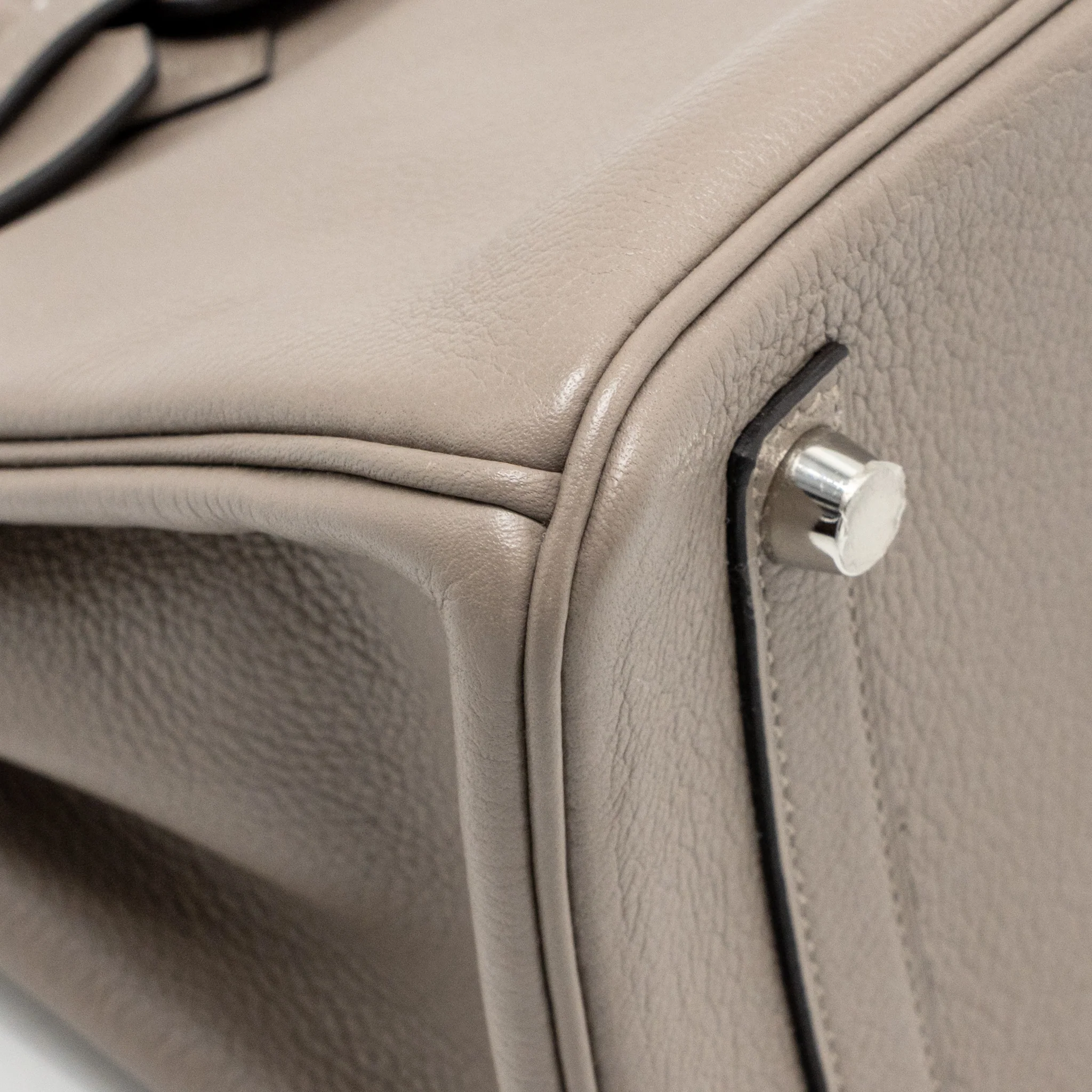 Hermes Birkin 25 Taurillon Novillo M8 Gris Asphalte SHW Stamp Y - Image 9