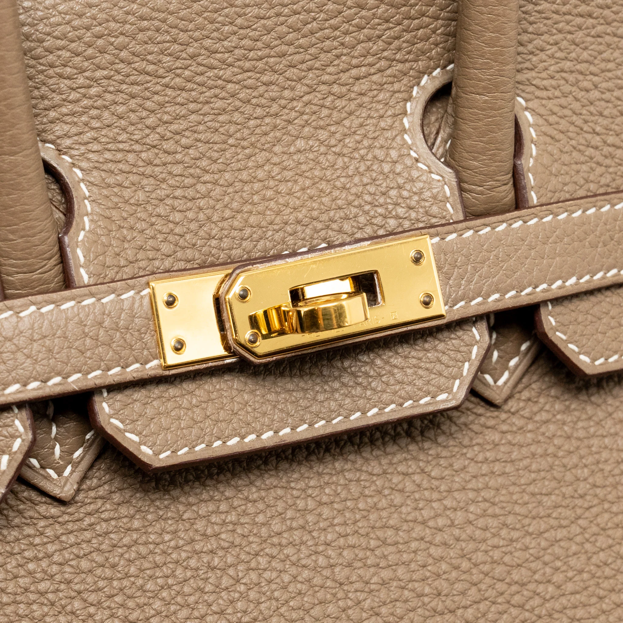 Hermes Birkin 25 Togo etoupe GHW Stamp U - Image 14