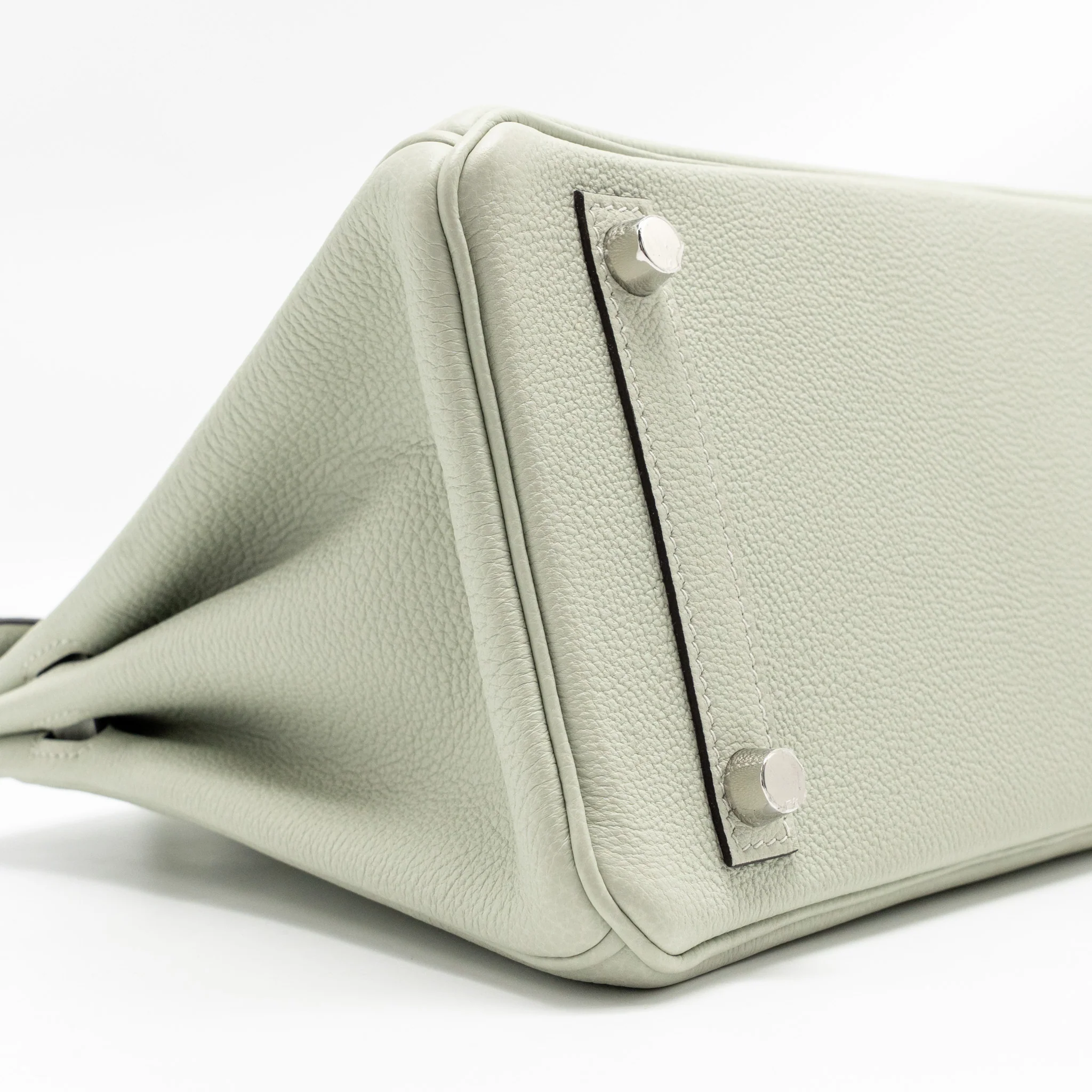 Hermes Birkin 25 togo gris neve SHW stamp B - Image 6