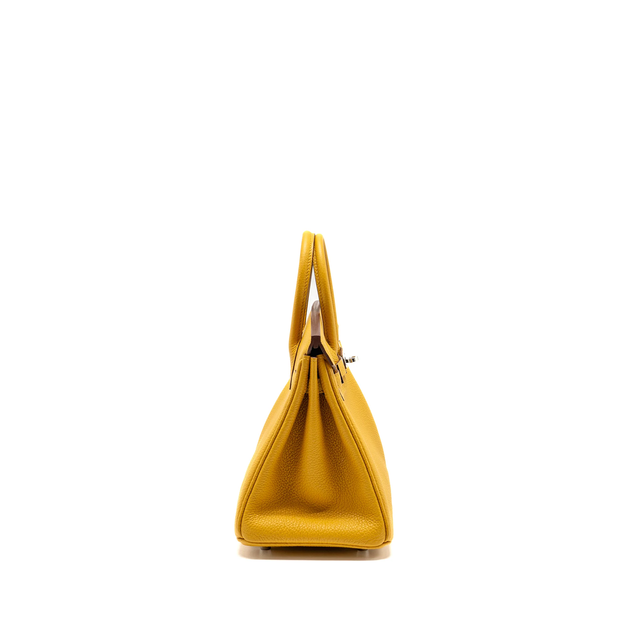 Hermes Birkin 25 togo jaune amber SHW stamp Y - Image 3