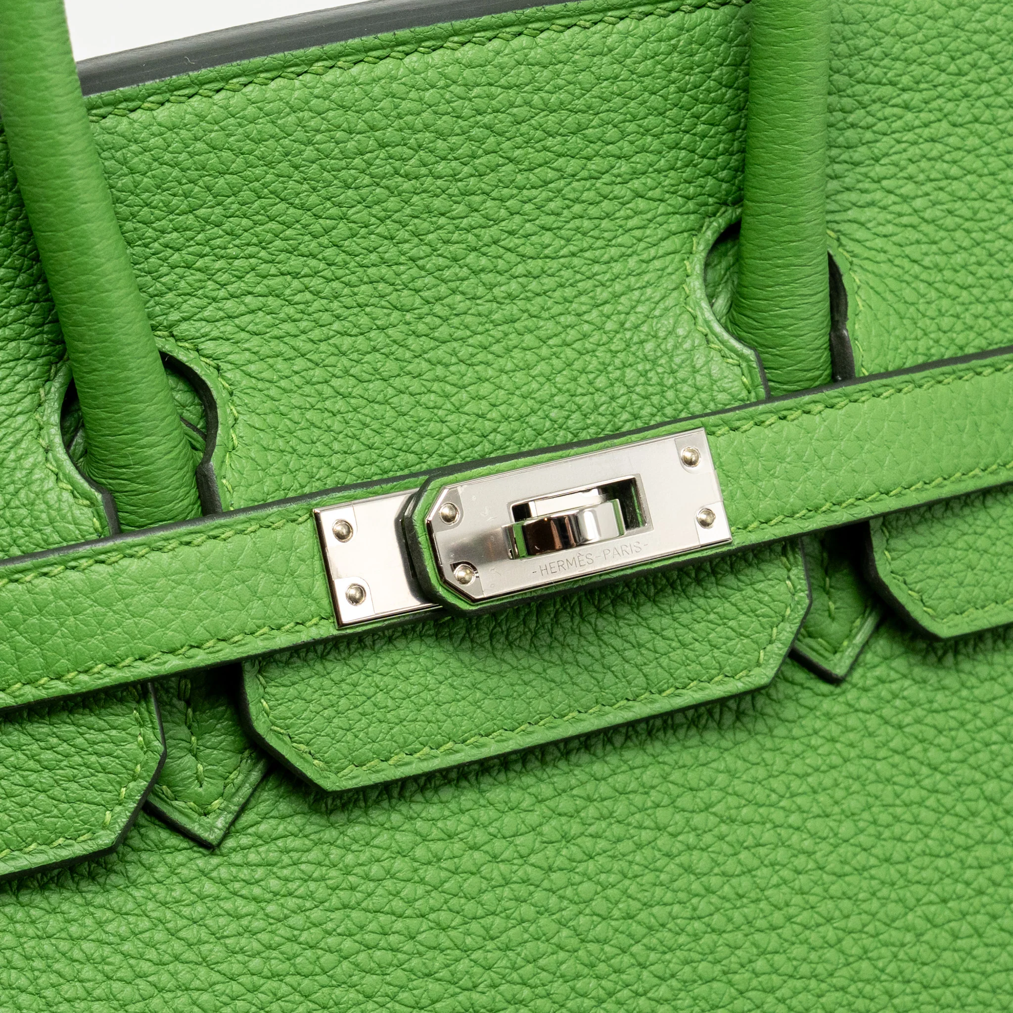 Hermes Birkin 25 Togo Vert Yucca SHW Stamp B - Image 15