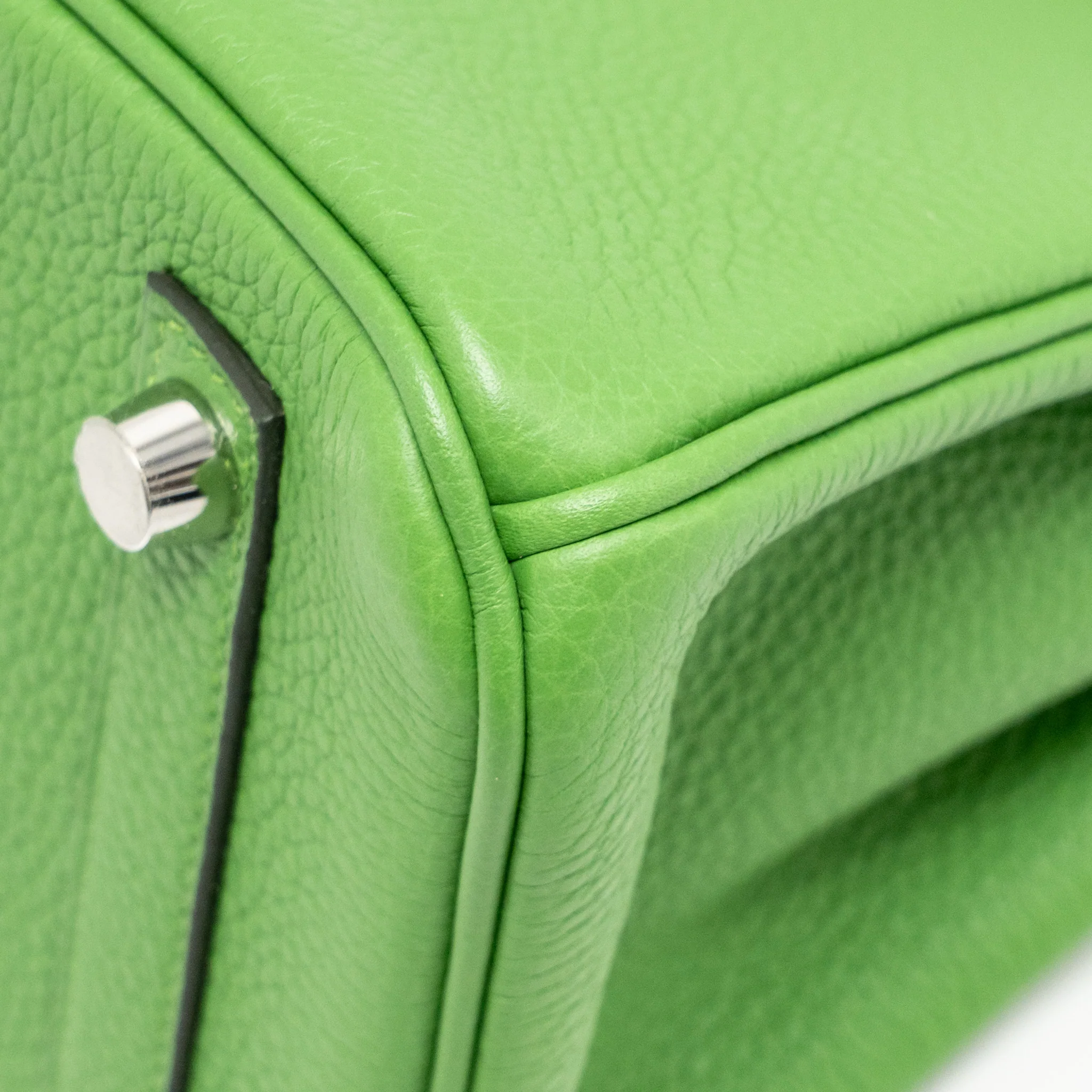 Hermes Birkin 25 Togo Vert Yucca SHW Stamp B - Image 9