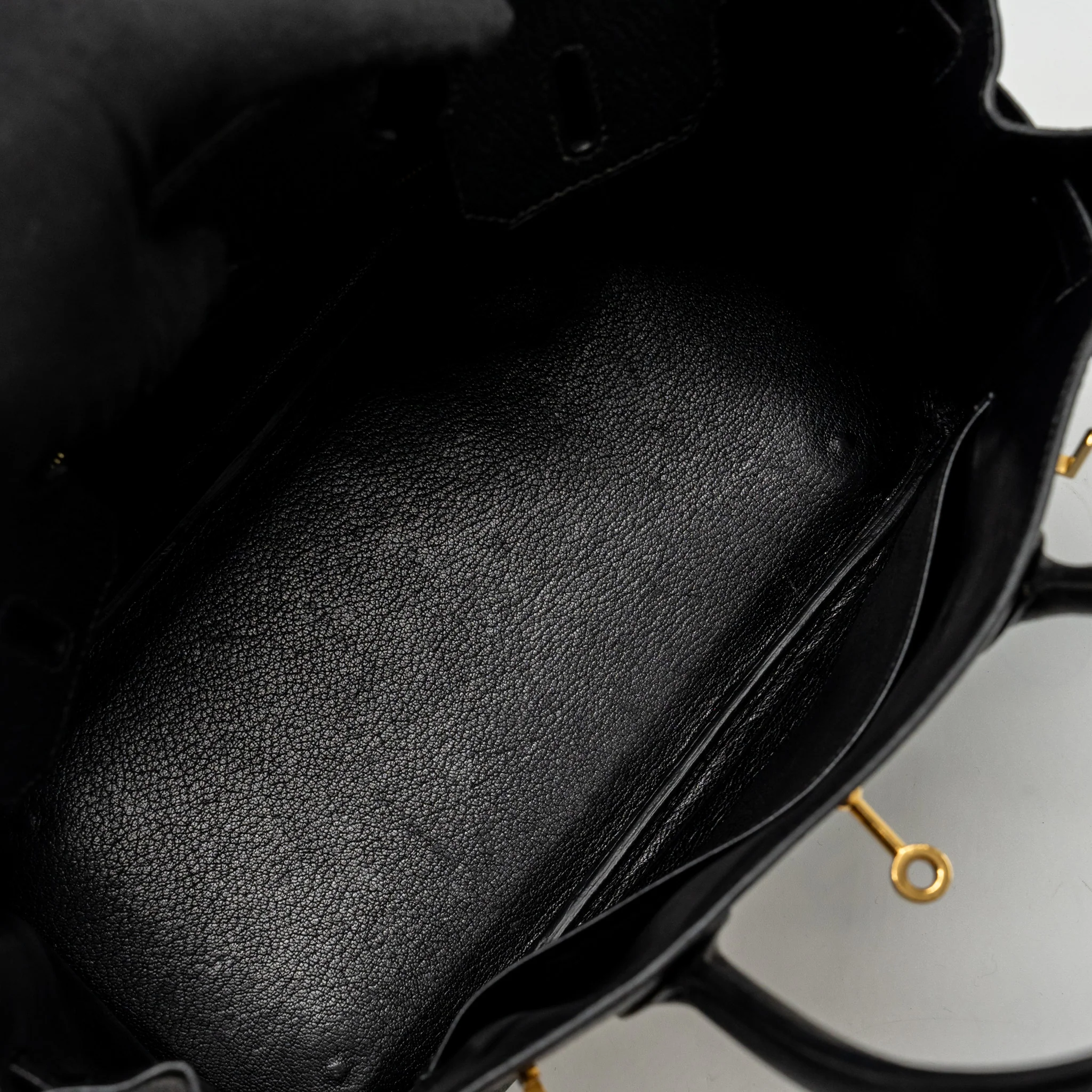 Hermes birkin 30 Chèvre de Coromandel Black GHW Stamp Square C - Image 17