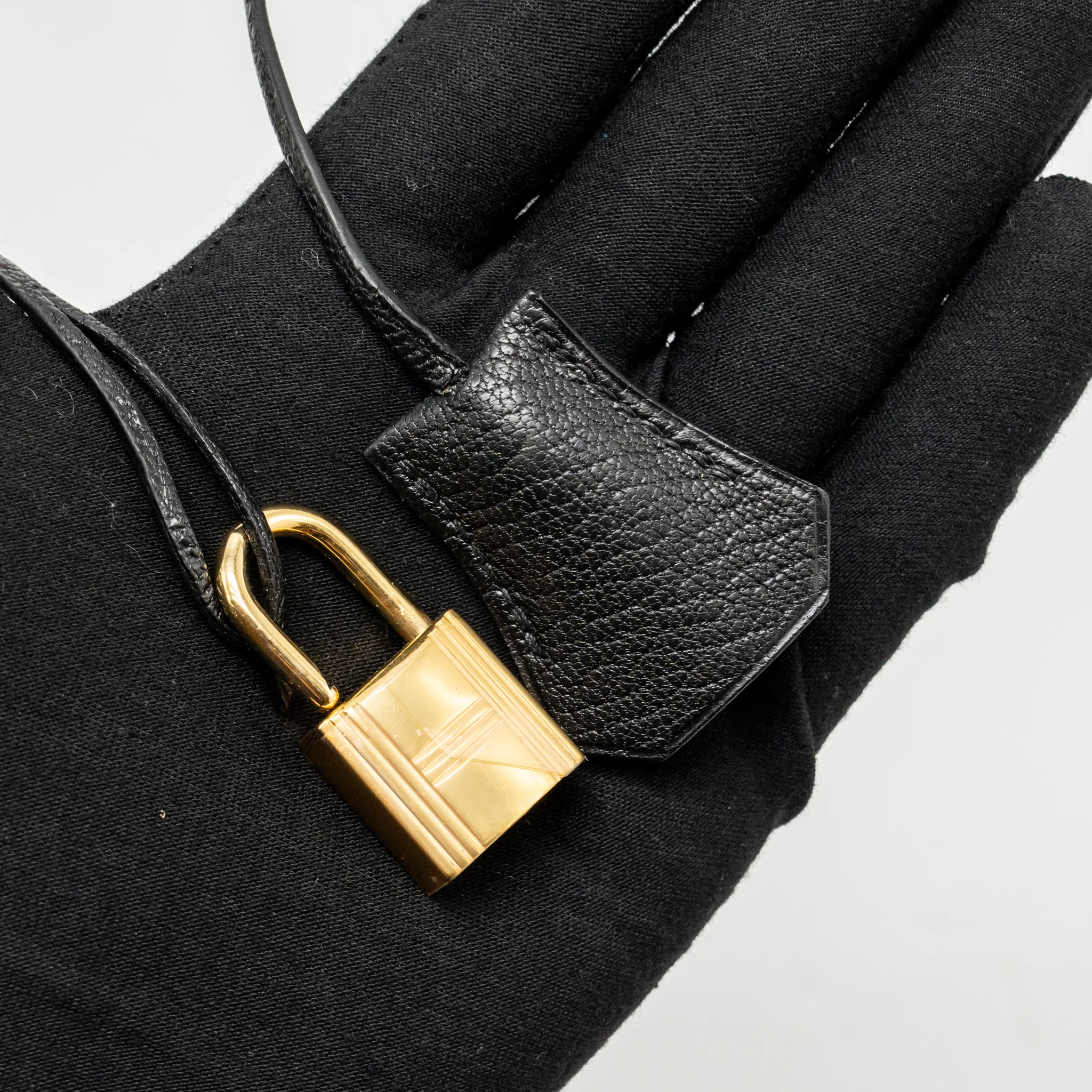Hermes birkin 30 Chèvre de Coromandel Black GHW Stamp Square C - Image 18