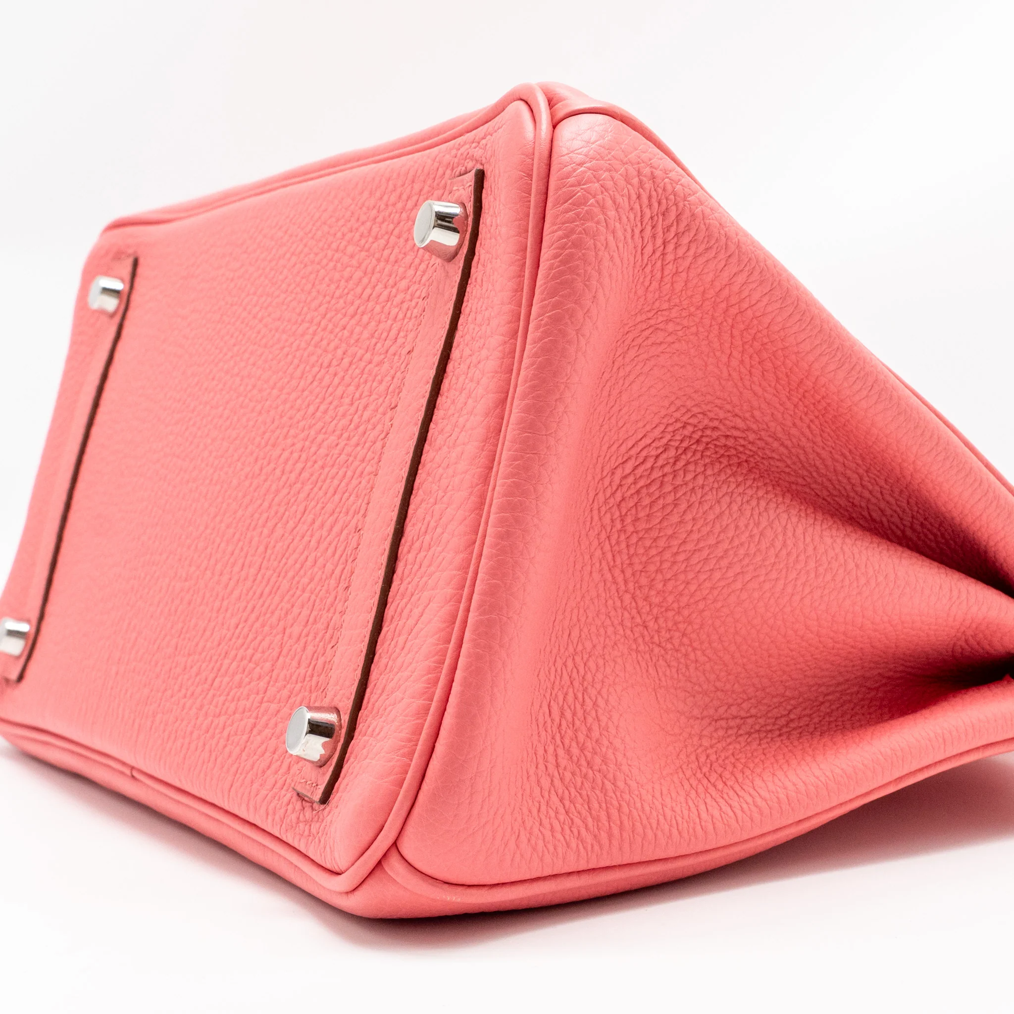 Hermes Birkin 30 Clemence Rose Lipstick SHW Stamp Square R - Image 7