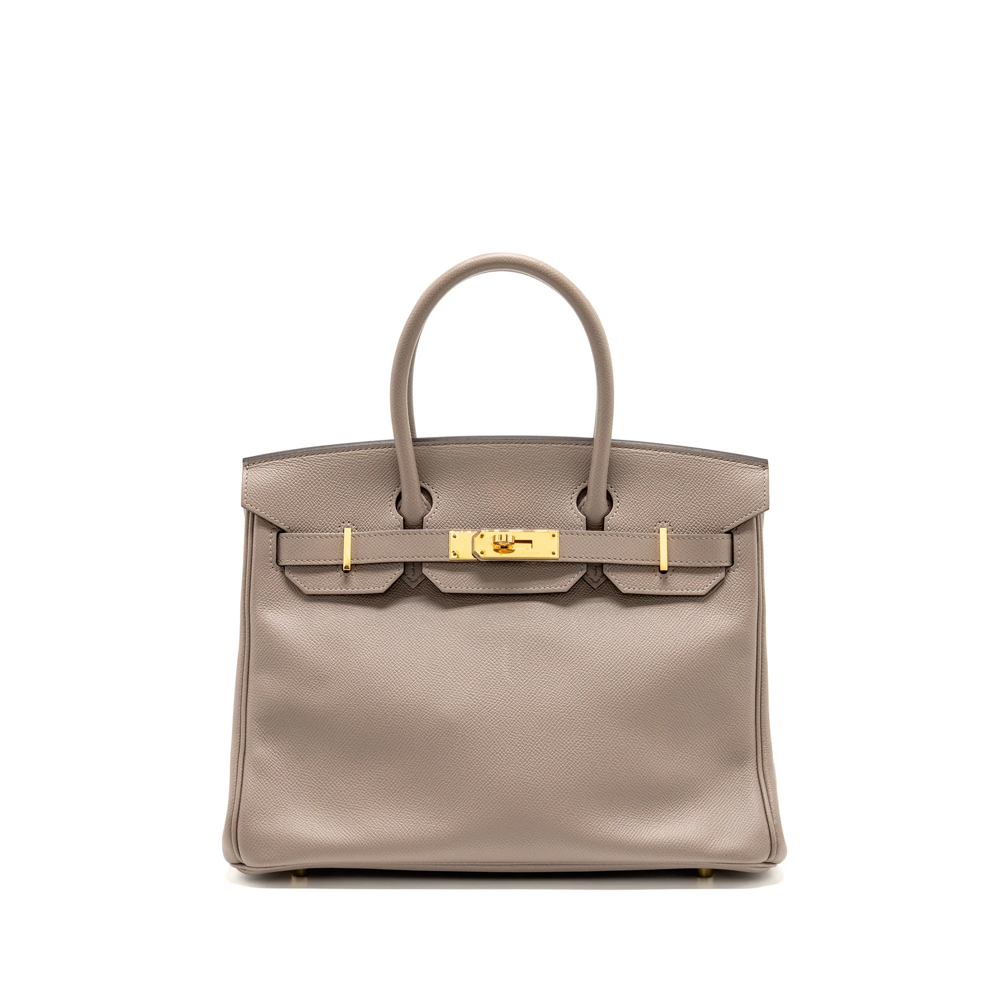 Hermes birkin 30 epsom m8 gris asphalt GHW stamp C