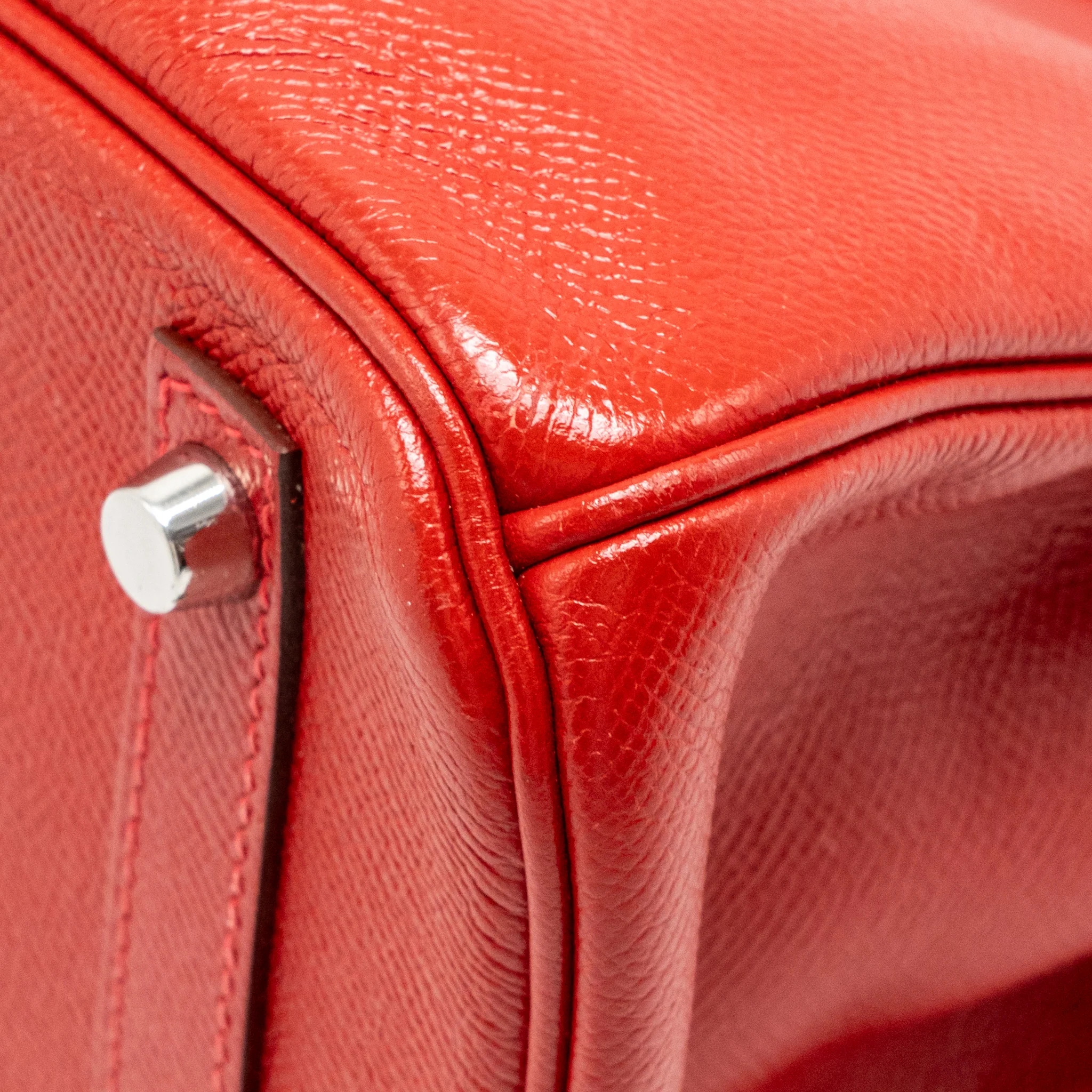 Hermes Birkin 30 Epsom Rouge Casaque SHW Stamp Square P - Image 12