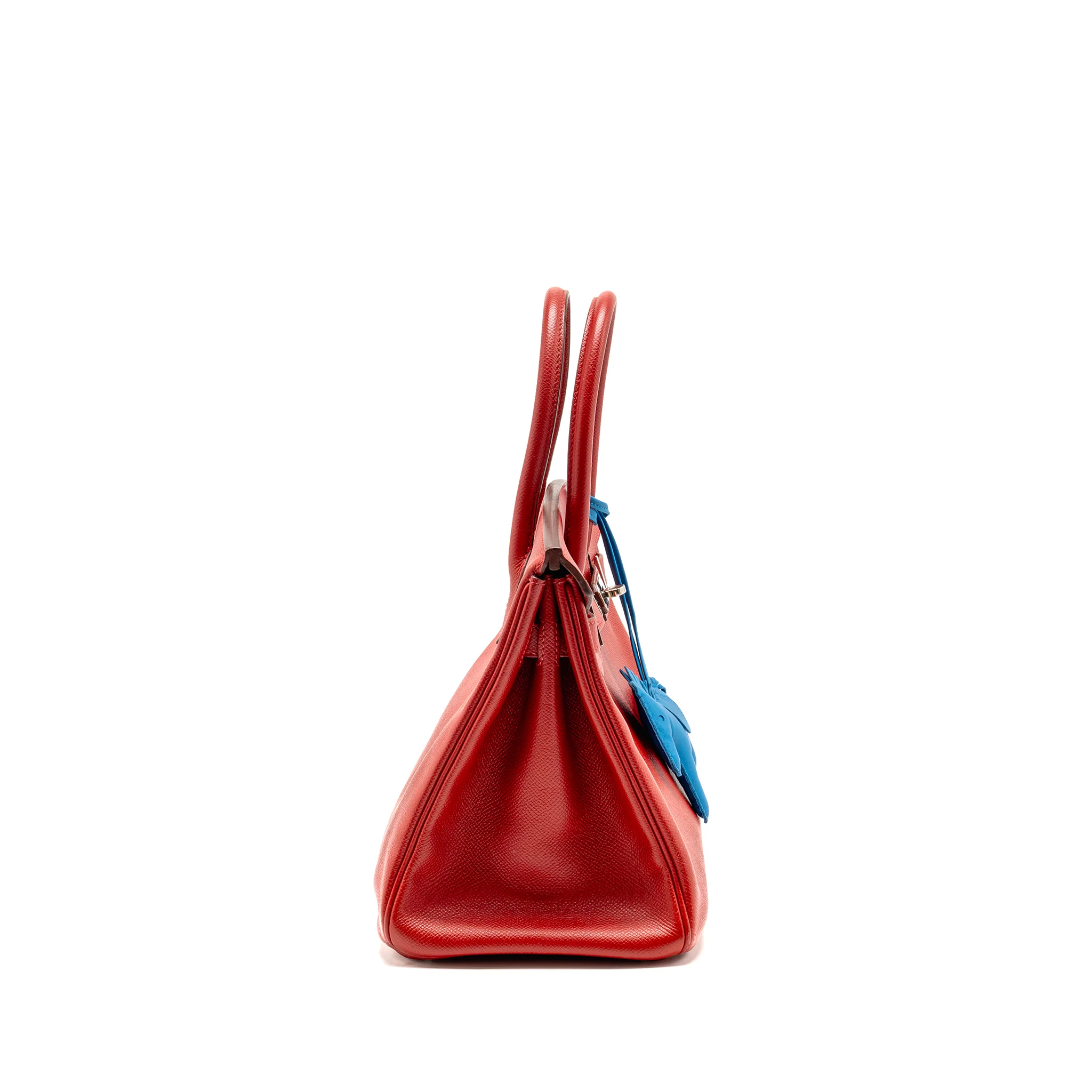 Hermes Birkin 30 Epsom Rouge Casaque SHW Stamp Square P - Image 3