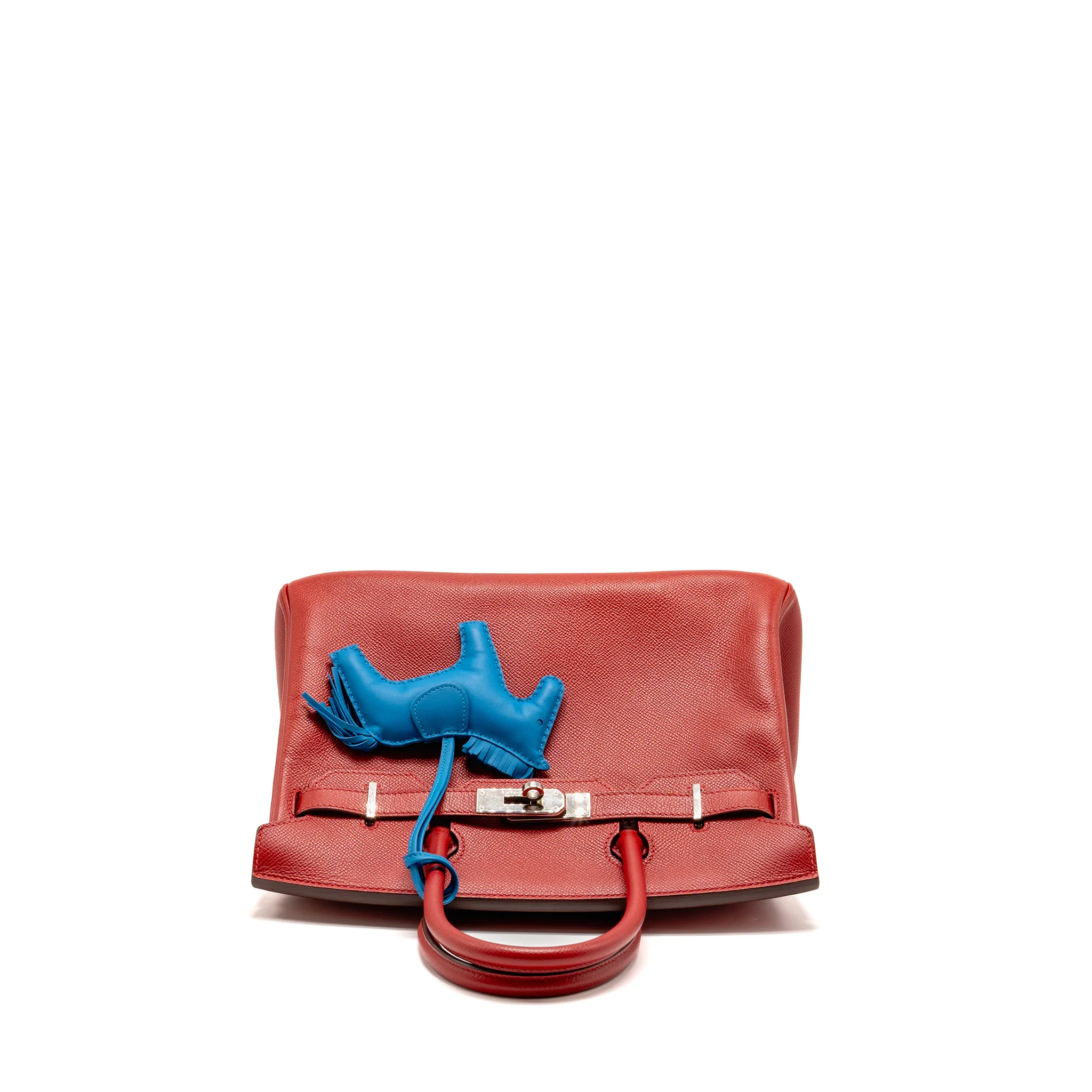 Hermes Birkin 30 Epsom Rouge Casaque SHW Stamp Square P - Image 5