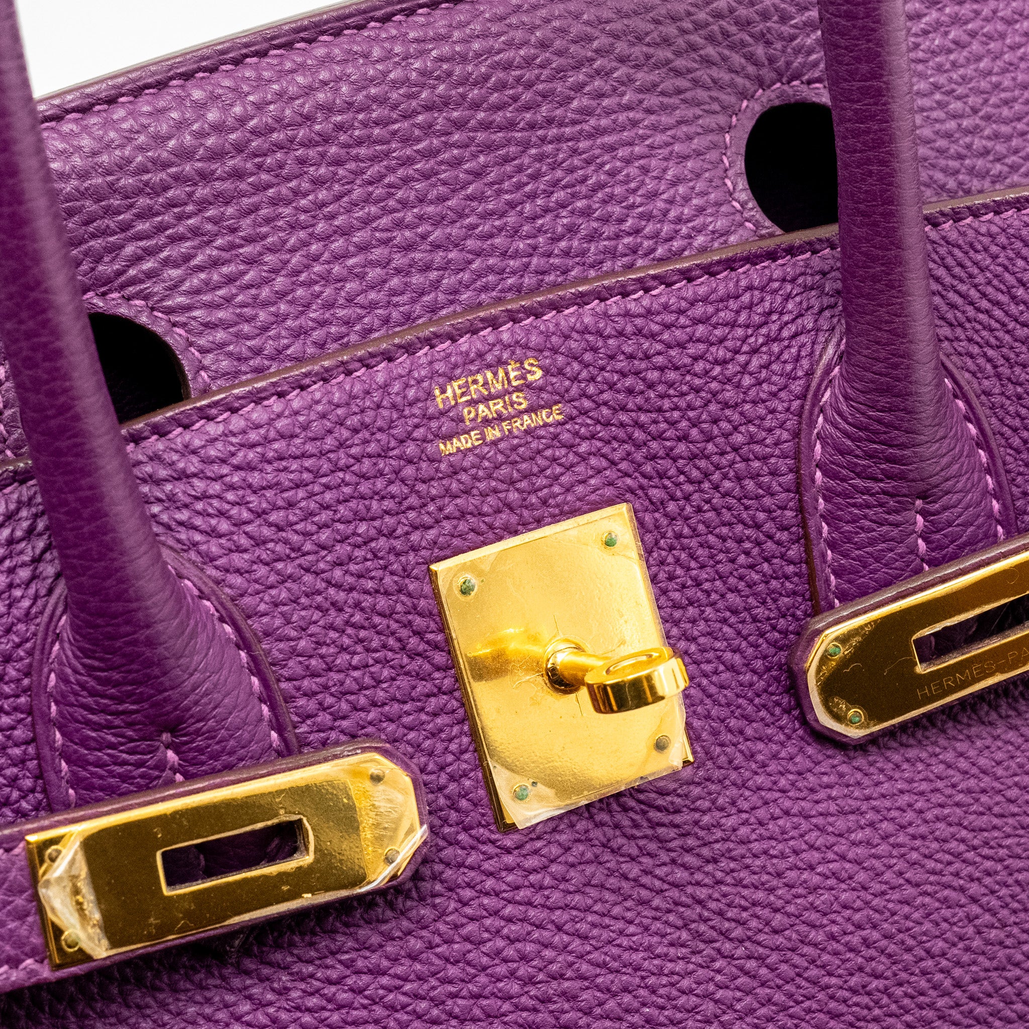 Hermes Birkin 30 Togo P9 Anemone GHW Stamp Square R - Image 16